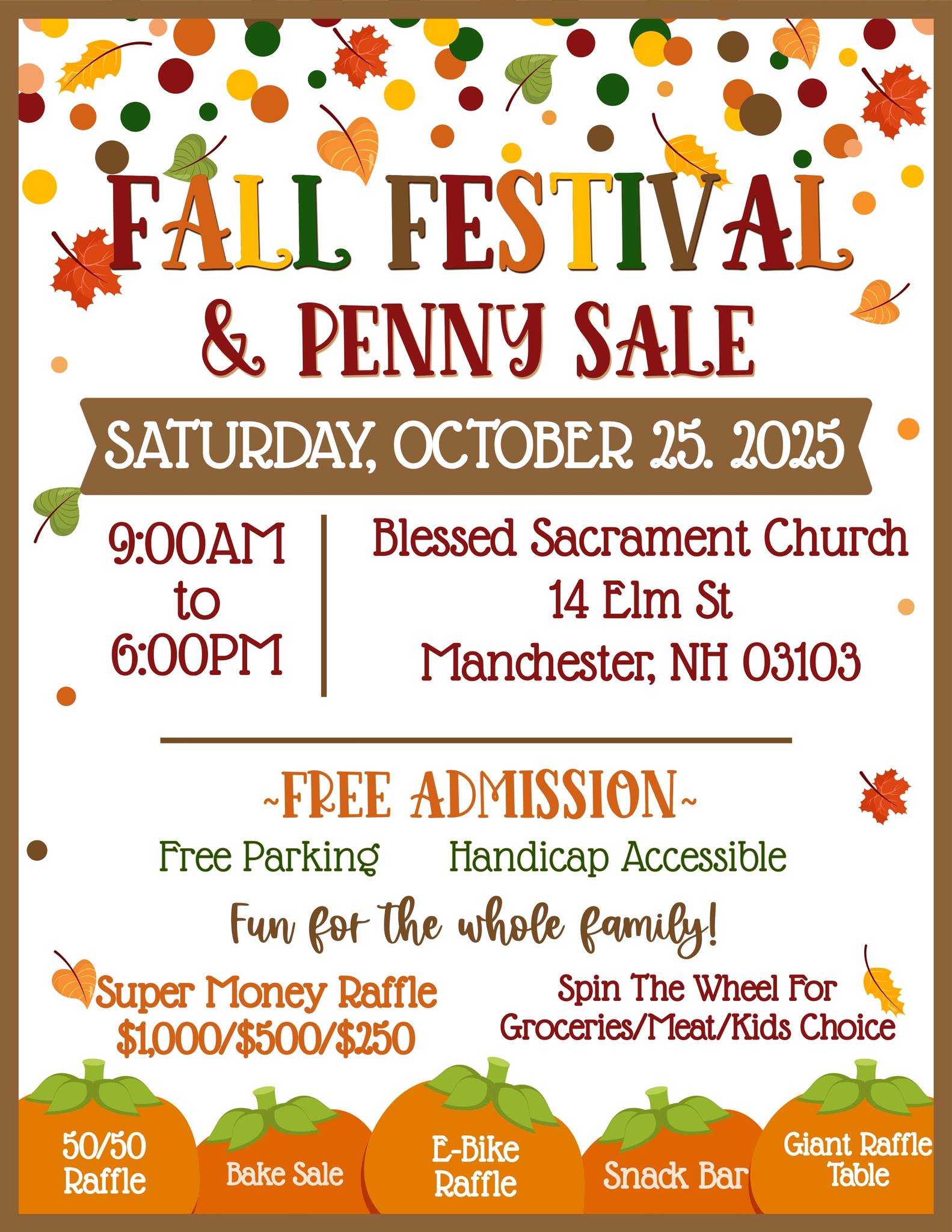 Blessed - Our Fall Festival and Penny Sale is just 2 weeks away! Please ...