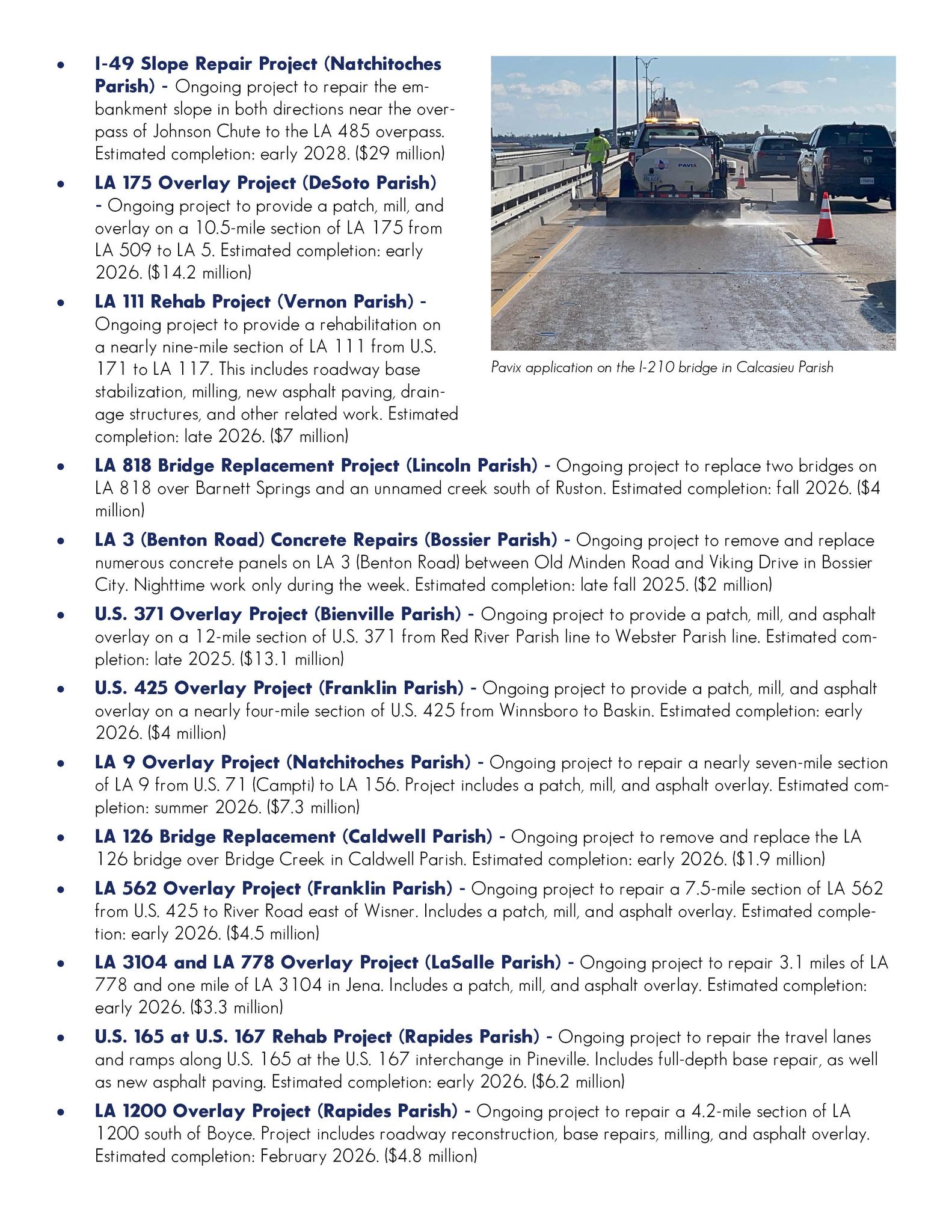 Louisiana Department of Transportation and Development (DOTD) added a ...