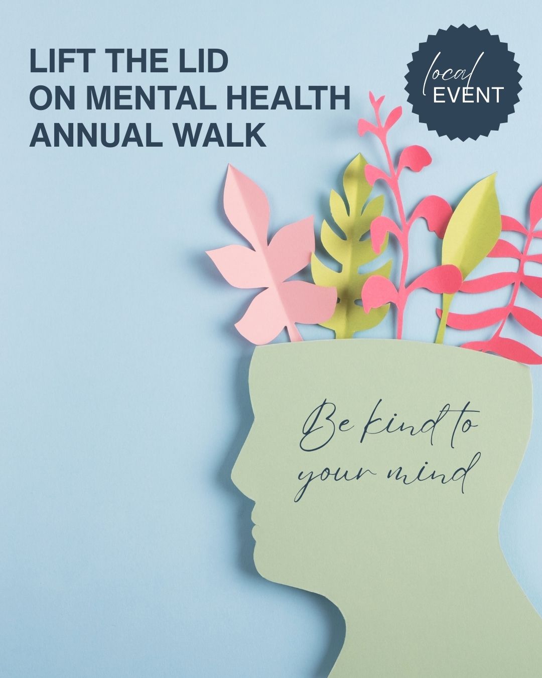 Cranbrook - Local Event 📍 Lift the Lid on Mental Health 4th Annual Walk ...