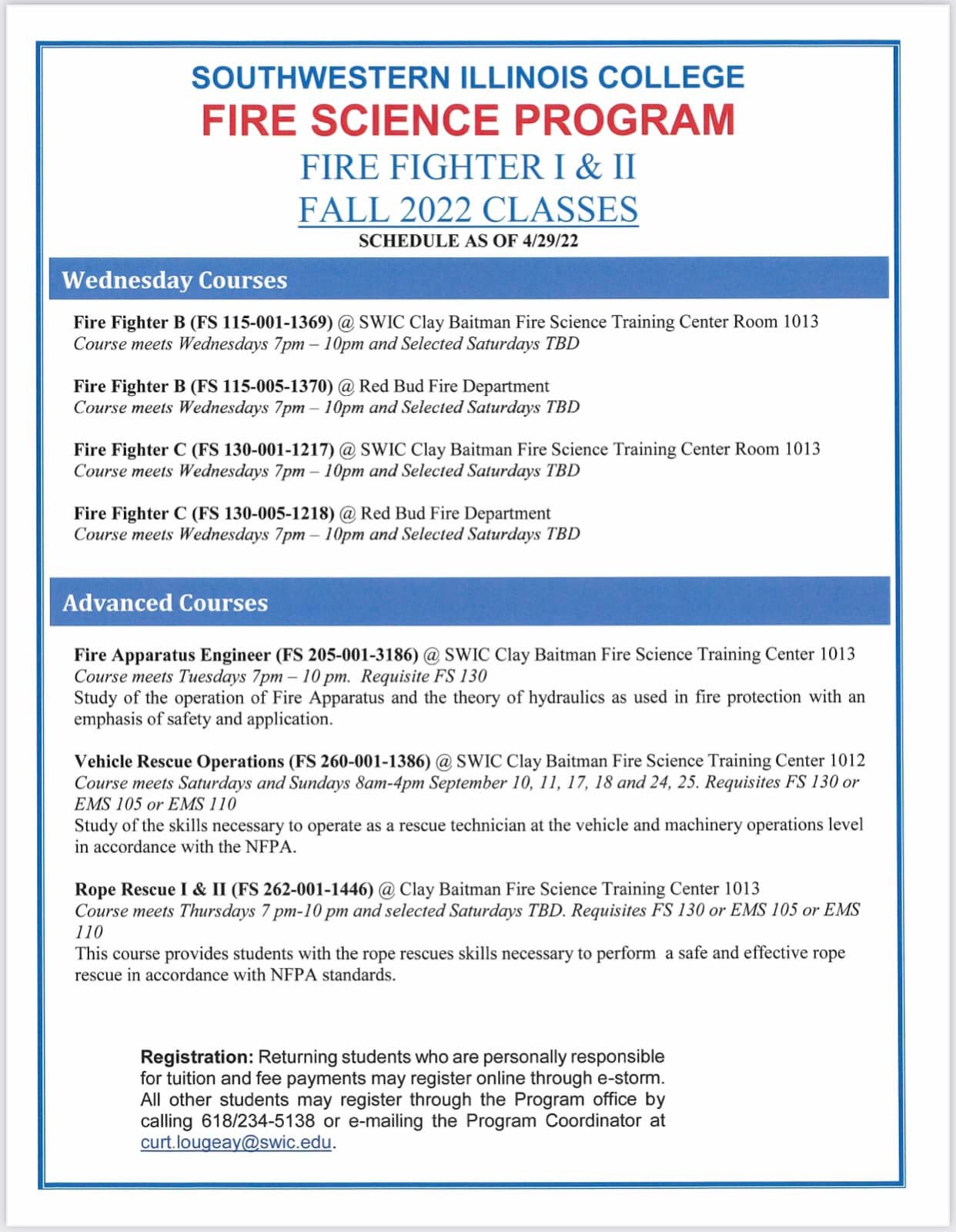 The Southwestern Illinois College Fire... - SWIC Fire Science | Facebook