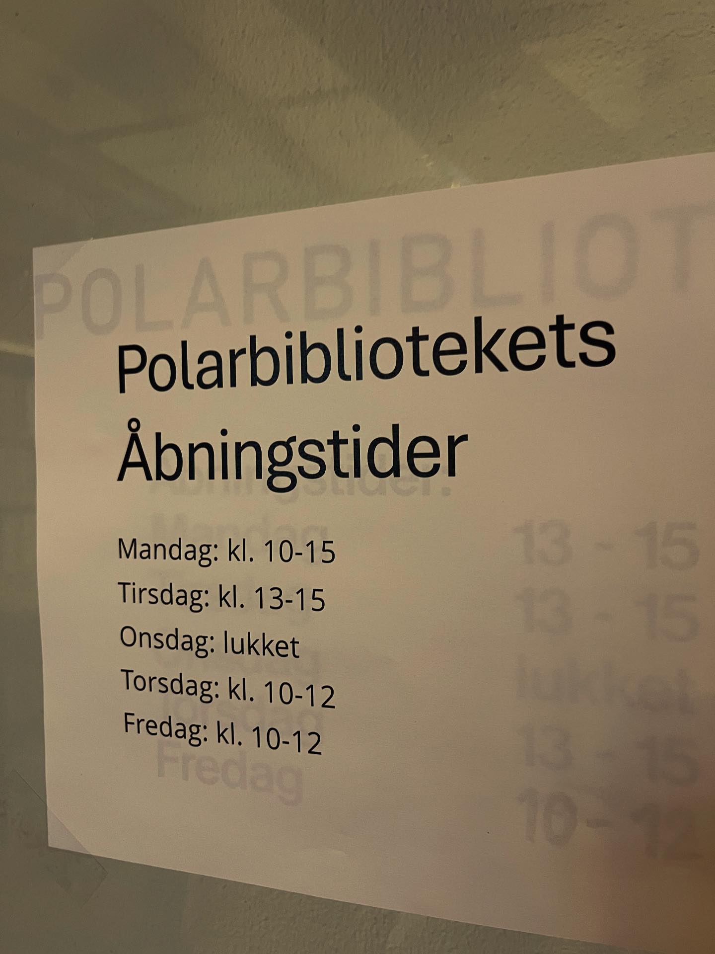 Polarbiblioteket - Polarbiblioteket har nye og længere åbningstider i ...