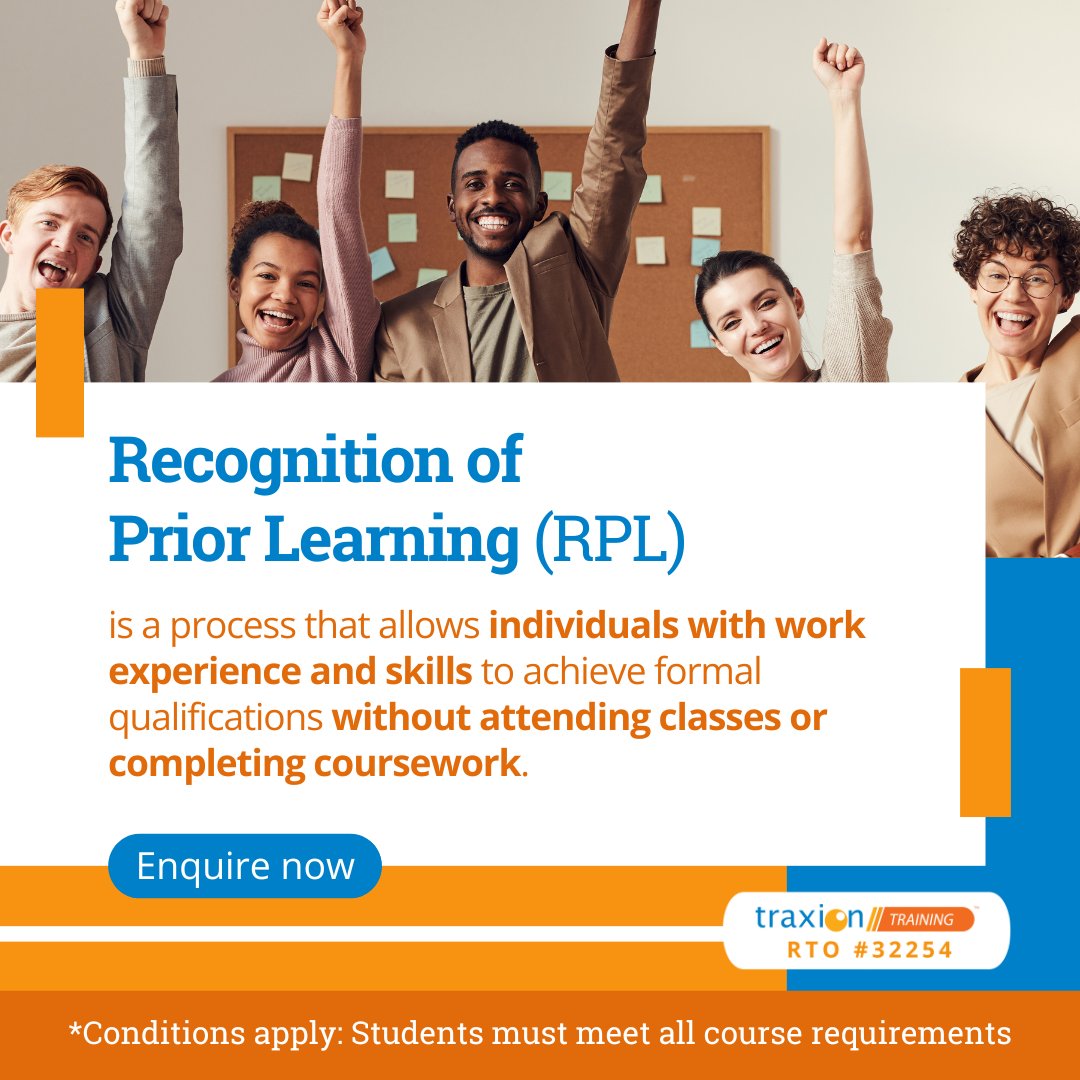 🎓 What is RPL? ... - Traxion Training - RTO #32254 | Facebook