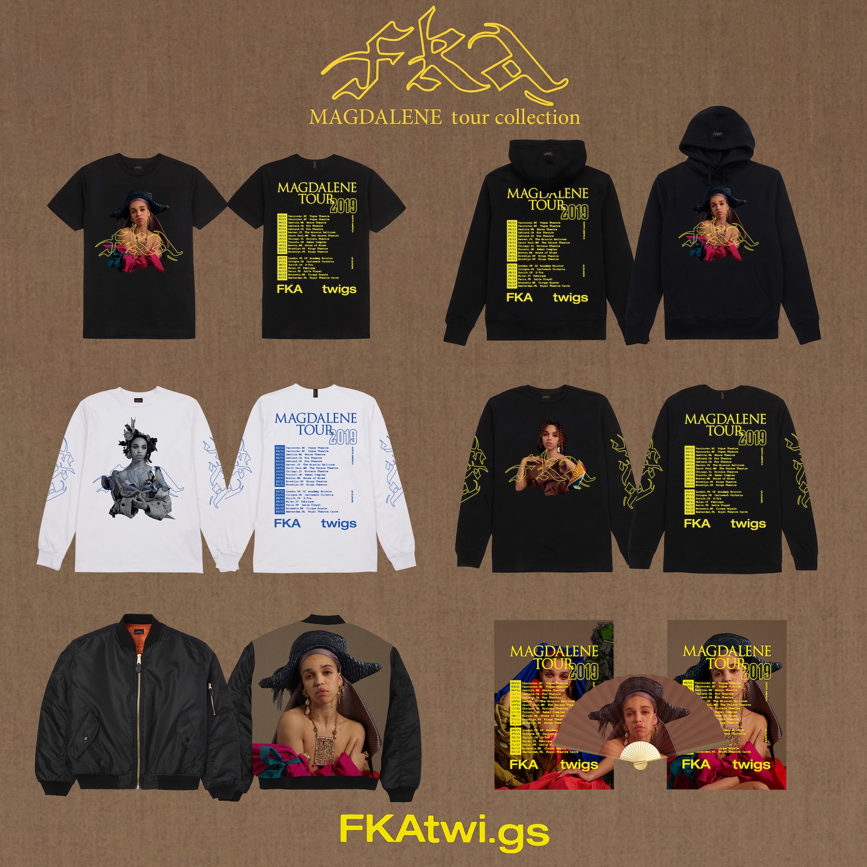 MAGDALENE tour collection is now available exclusively online. you