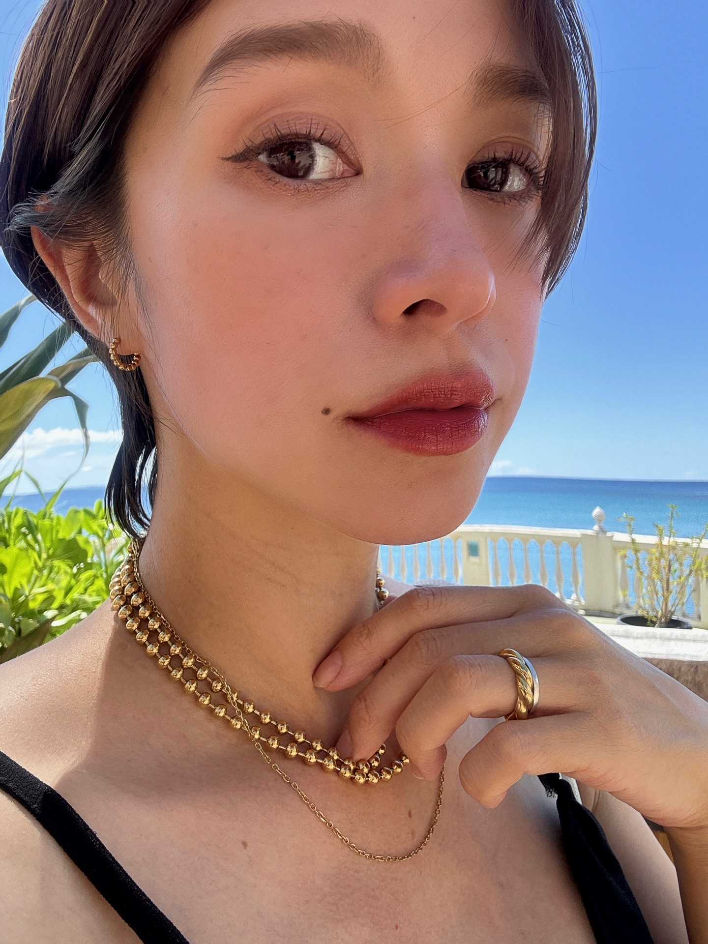 毎日つけてるaccessory @gavo.official ピアスとチェーンネックレスは