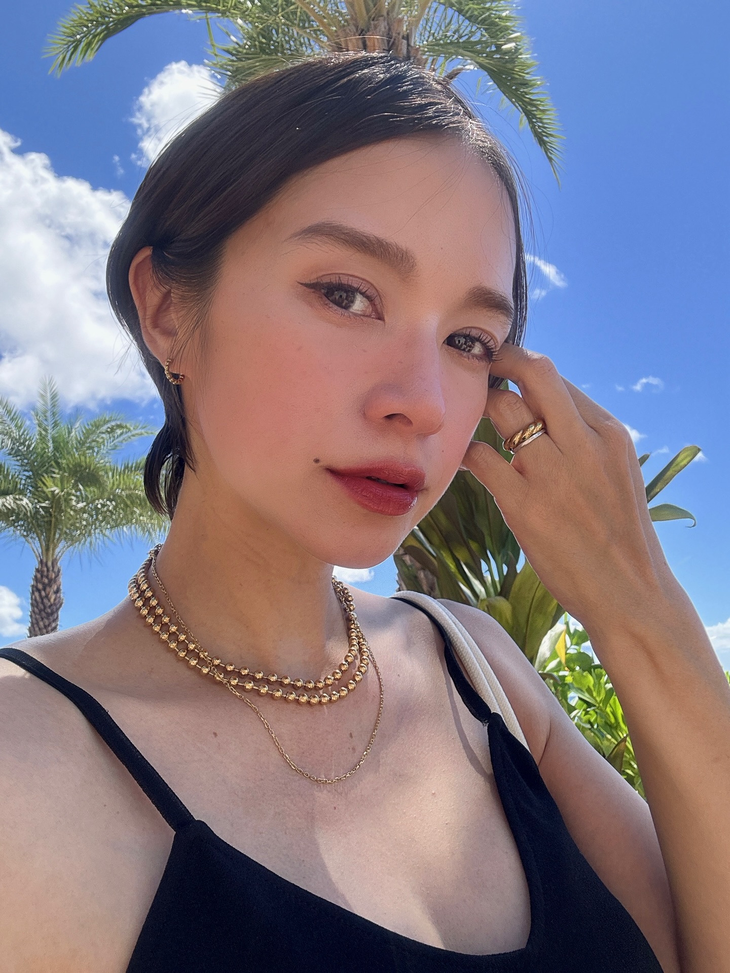 毎日つけてるaccessory @gavo.official ピアスとチェーンネックレスは