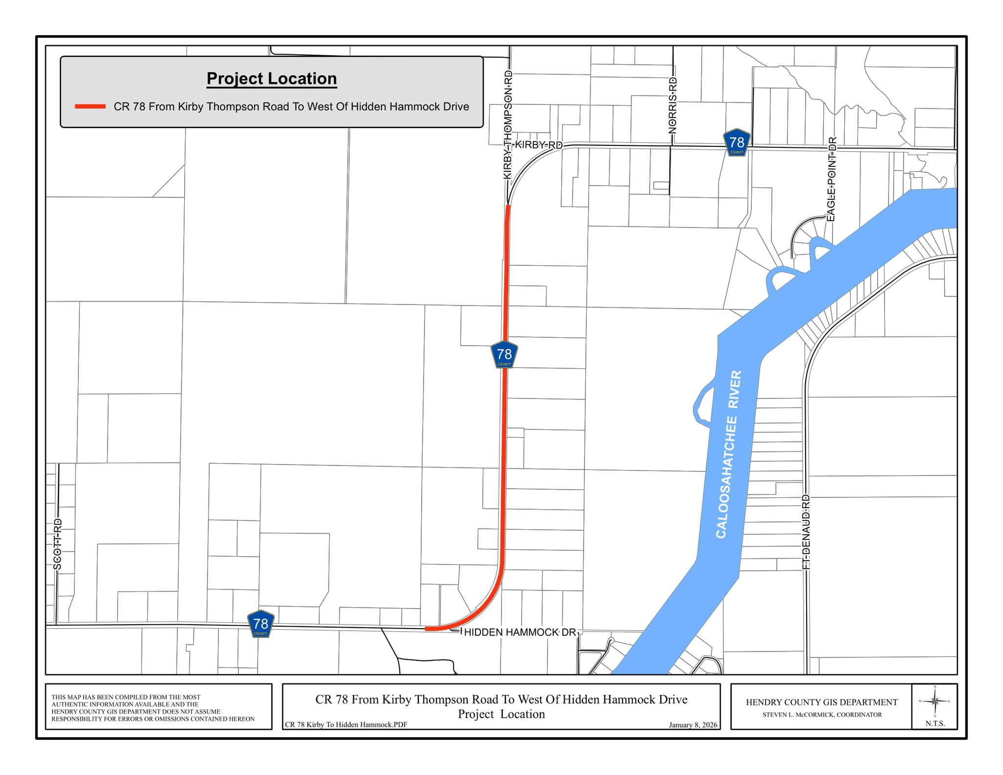Hendry - Notice of Road Work on CR78 from Kirby Thompson Road to Hidden ...