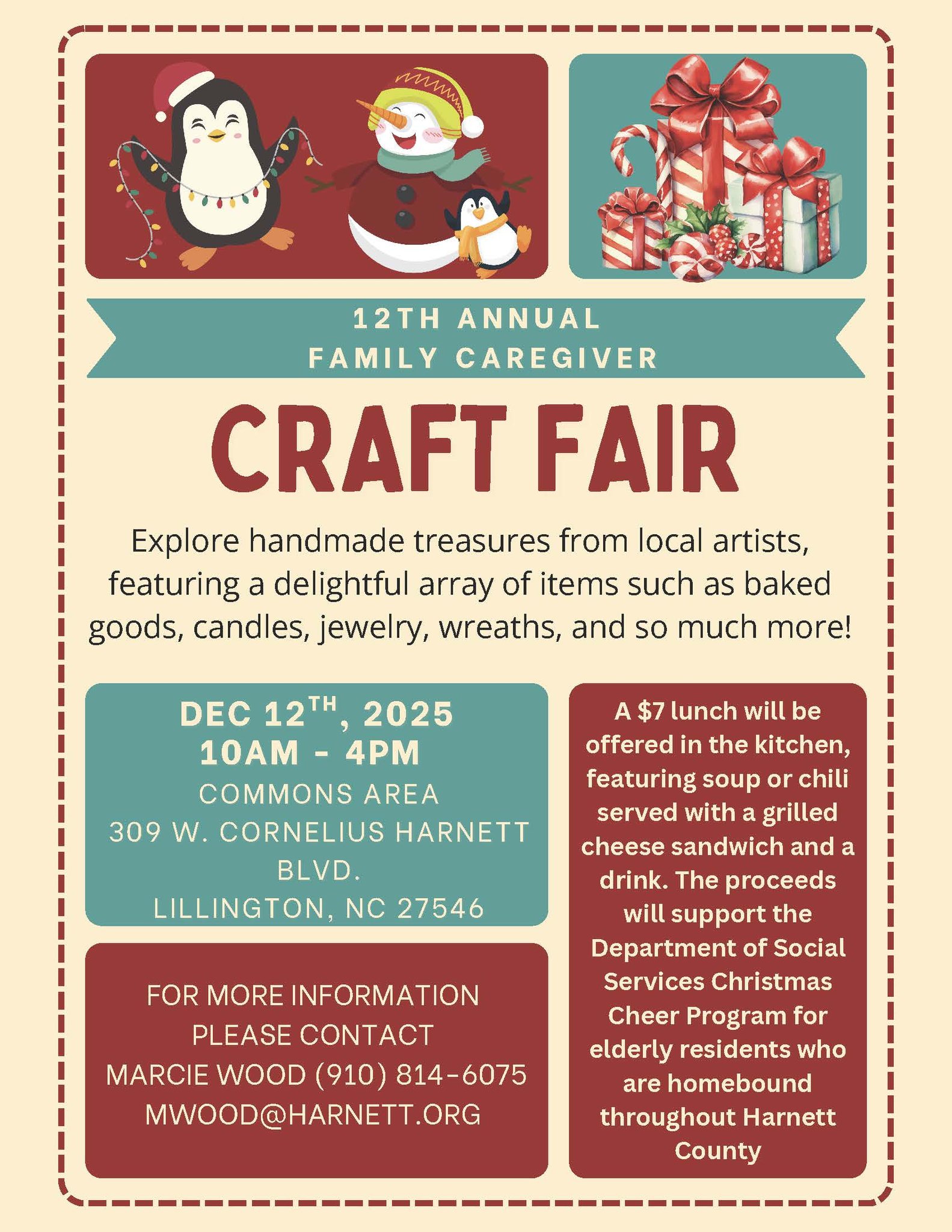 12th Annual Harnett County Craft Fair on December 12, 2025