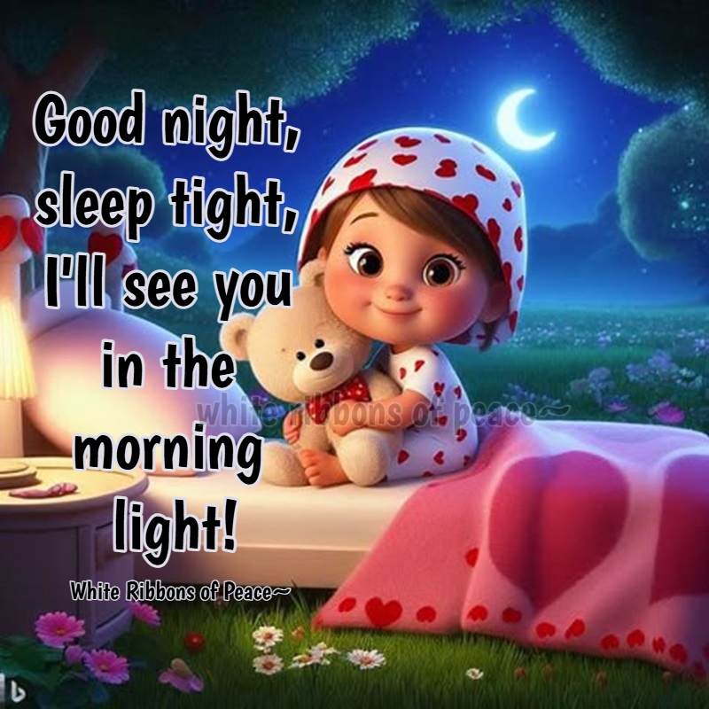 🌙 Good night, sleep tight, I'll see you in the morning light