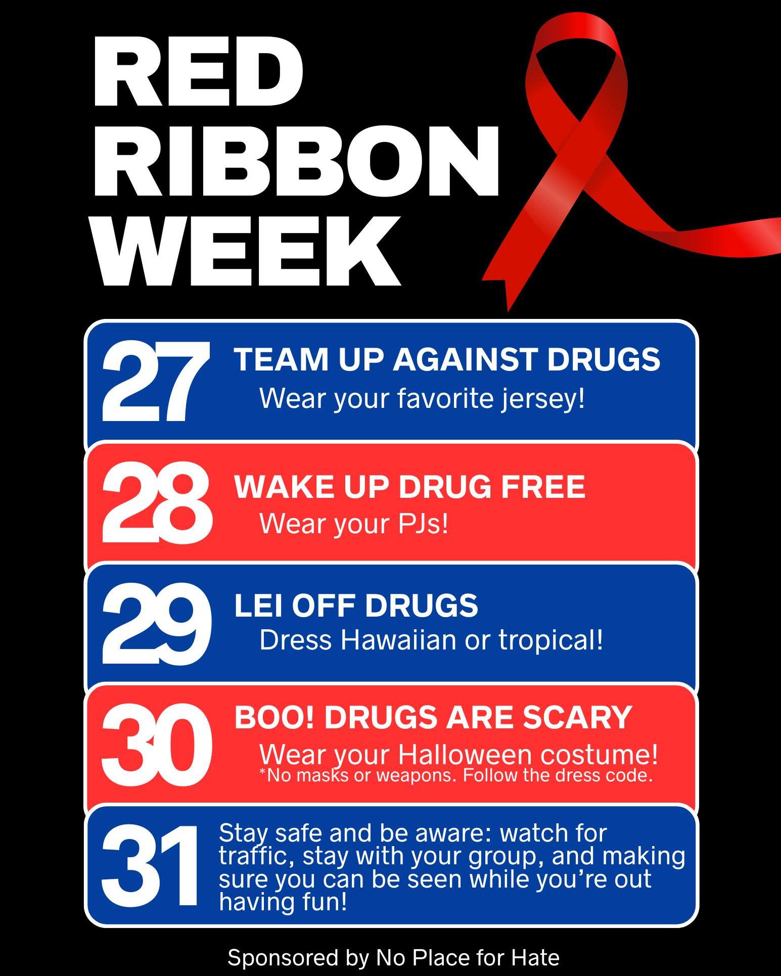 🚨 Red Ribbon Week is next week! 🚨... - Hutto Middle School | Facebook