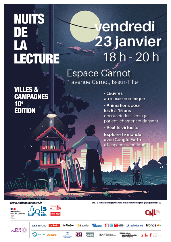 Ville - [ NUIT DE LA LECTURE ] 🌜 10e édition, par le Centre national du ...
