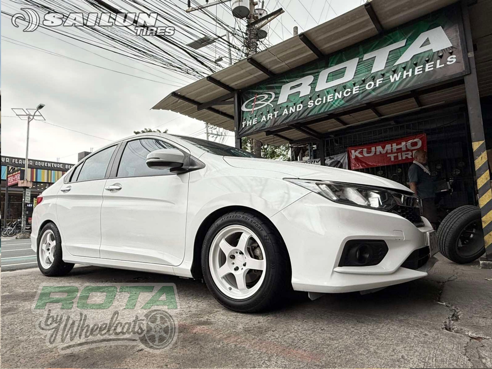 WheelCats - ROTA TECHNO + Sailun R01 Sport installed on this City ...
