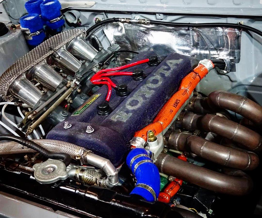 TOM'S - 3K-R In-line 4-cylinder 16v 1,293 cc 220 ps/11,000r.p.m 140 Nm ...