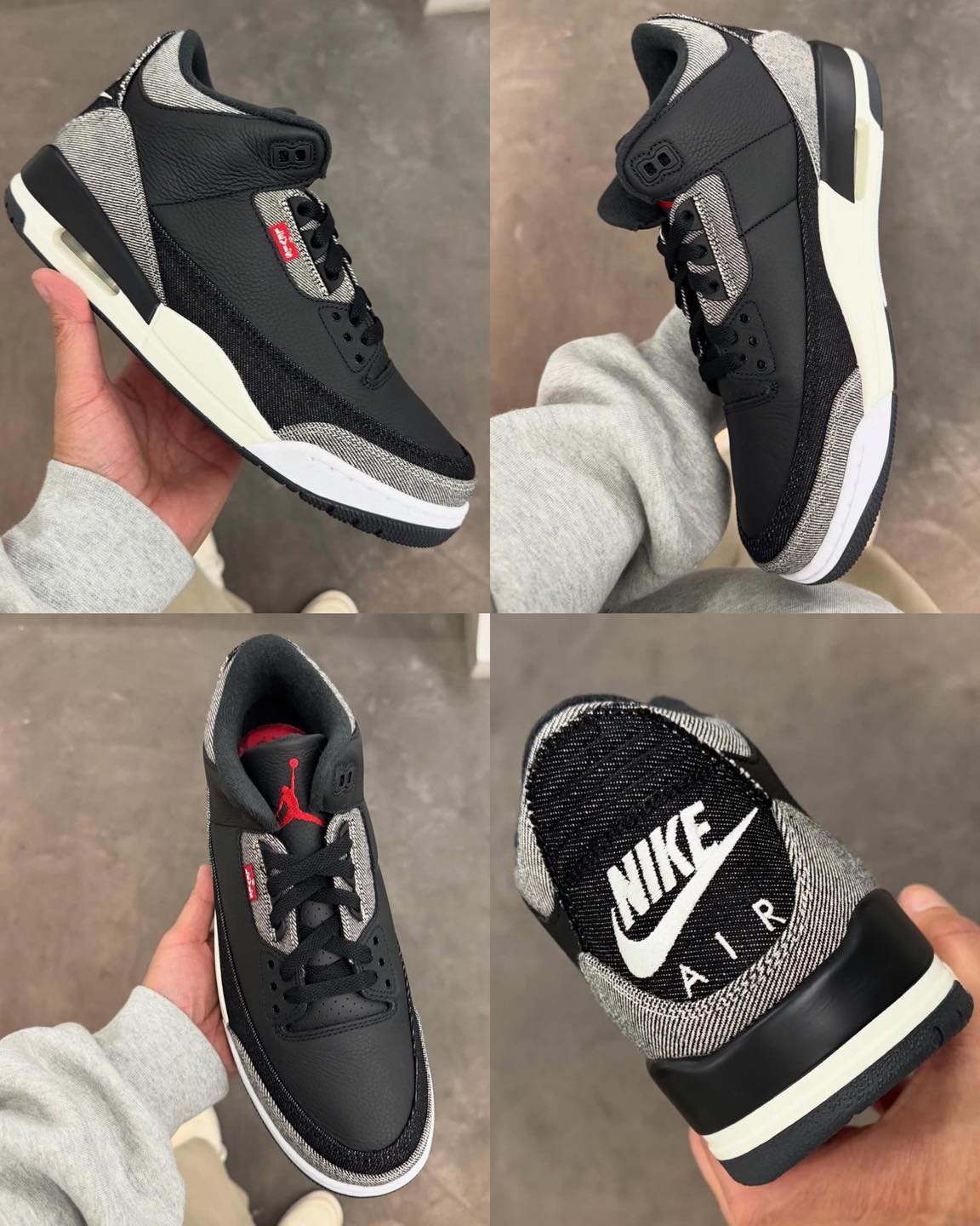 We got our hands on a pair of the Levi's x Air Jordan 3 but this