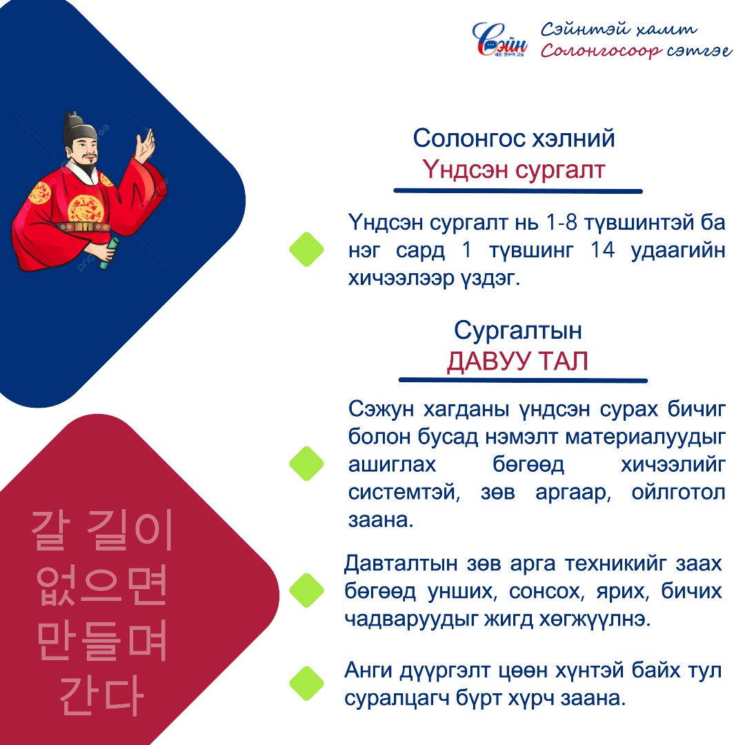 Сэйн солонгос хэлний сургалт