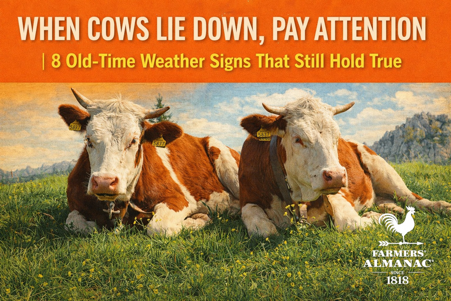 Farmers' - “If cows are lying down, rain is on the way.” And yes—there ...