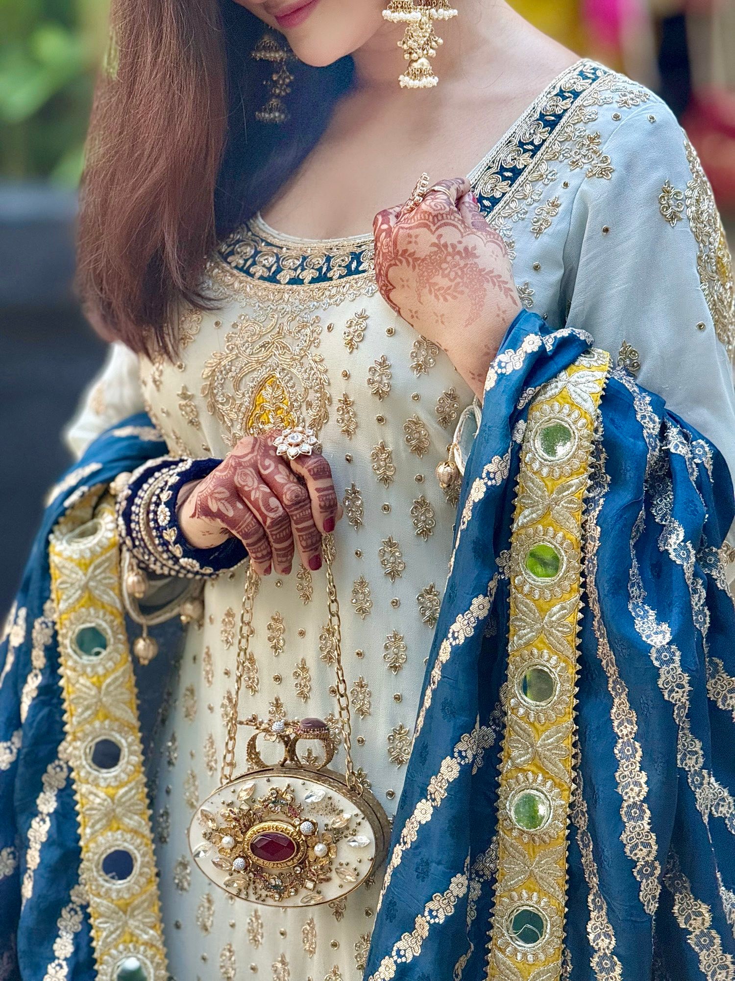 eid dress Embroidered  Mahjabeen MPLCK260106| Mushq Saugaat cultural festivals Eid Mubarak   Beautiful