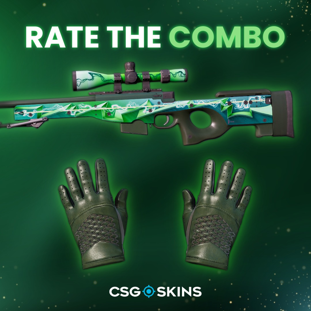 CSGO-SKINS.COM - Driver Gloves | Racing Green + AWP | Green Energy 🟩 ...