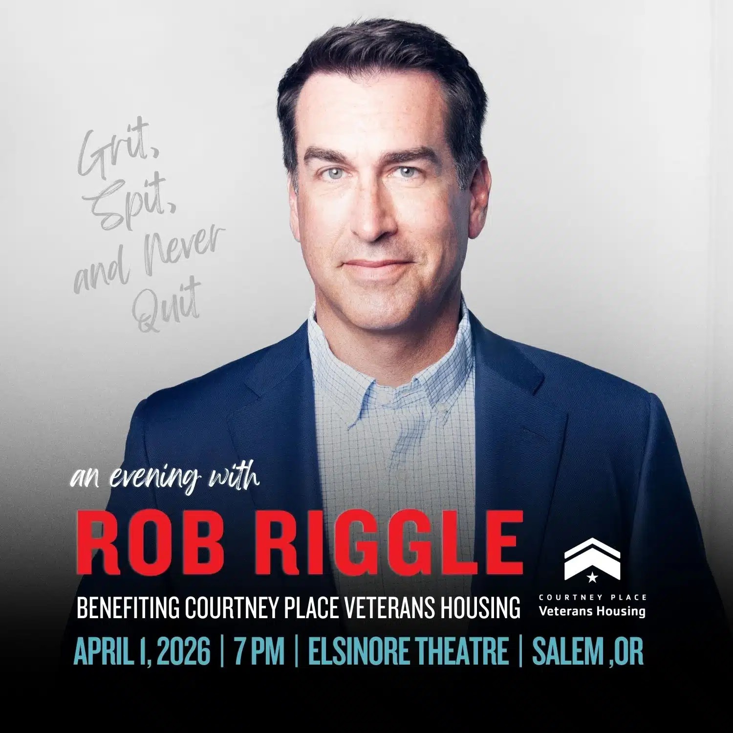 Comedy Night with Rob Riggle – Supporting Courtney Place Veterans