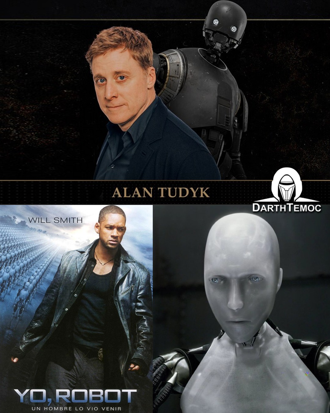 DarthTemoc - Alan Tudyk (K-2SO) revela cómo lo borraron de 'Yo, Robot ...