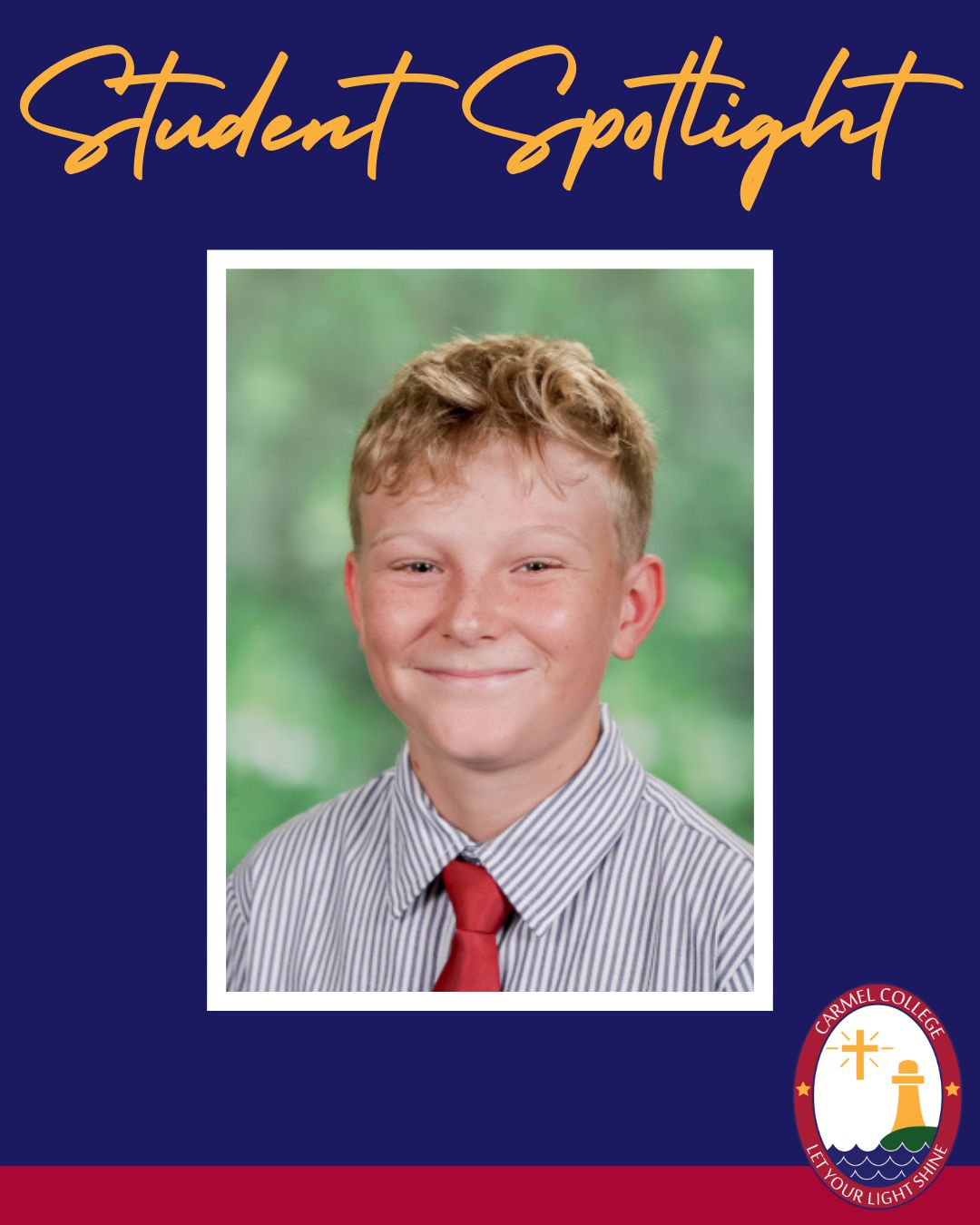 Carmel - STUDENT SPOTLIGHT | We are thrilled to announce that our very ...