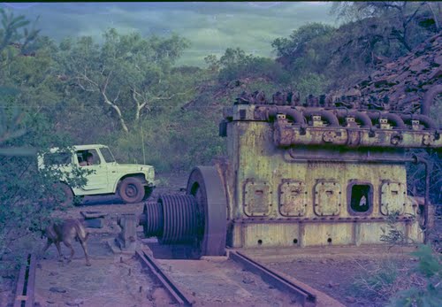 World - The Old Engine at the Yampire Gorge Asbestos Mine - Western ...