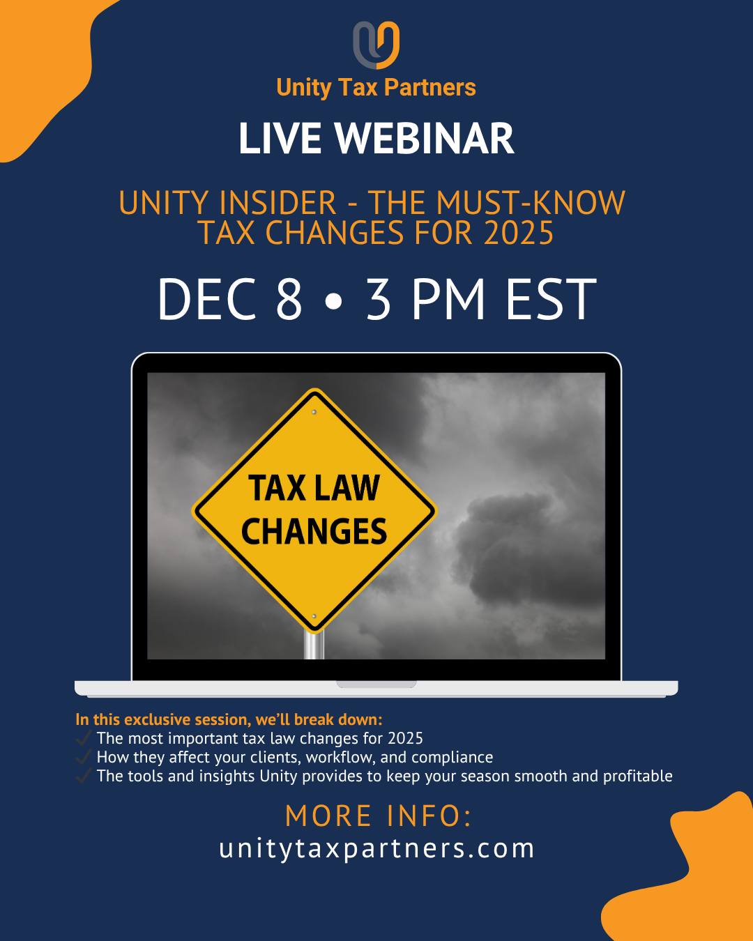 Unity Partners — don’t miss this one!... - Unity Tax Partners | Facebook