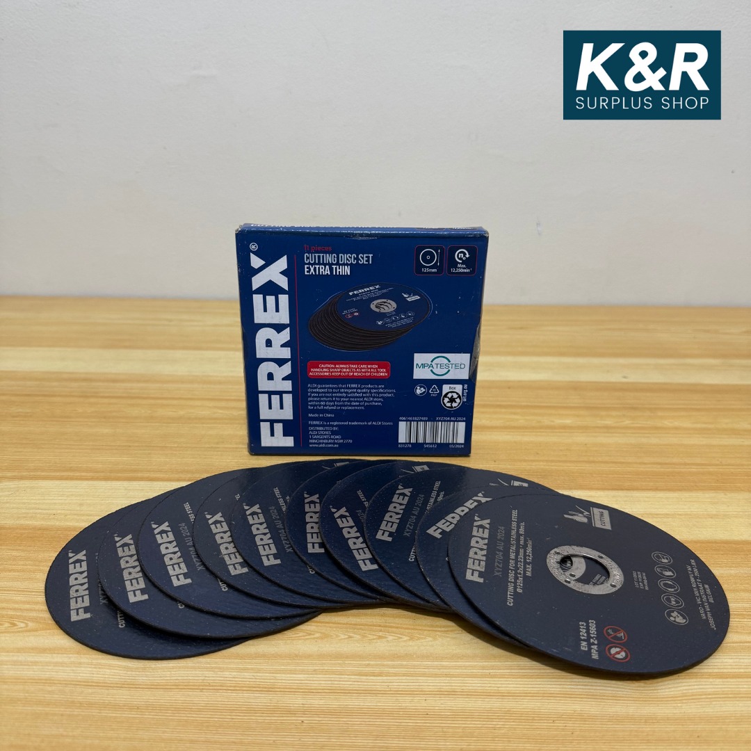K&R - FERREX 10-Piece Cutting Disc Set – Extra Thin | For Metal ...