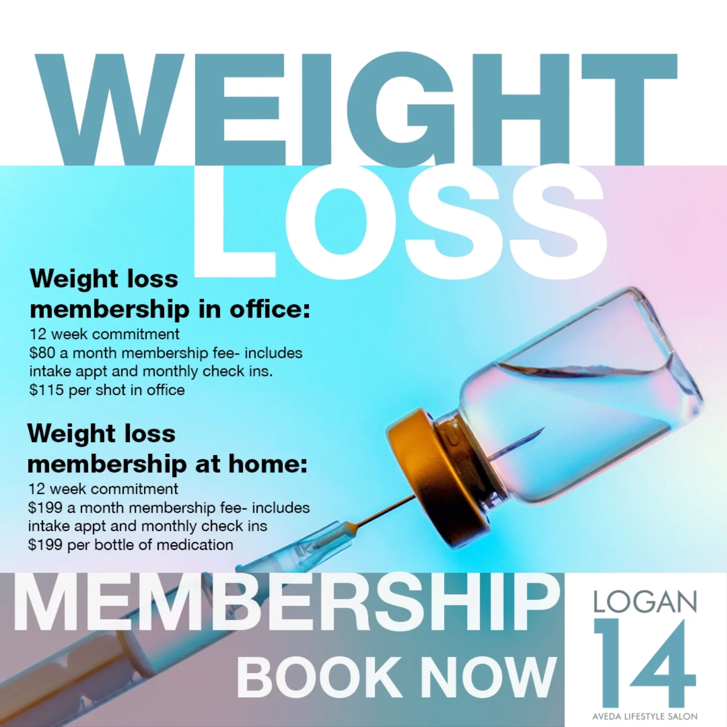 Kickstart your weight loss journey today! Book your consultation now and discover how semaglutide and tirzepatide medications, paired with monthly support, can help you achieve your goals. https://logan14salonspa.com/appointment-request/ #weightloss 