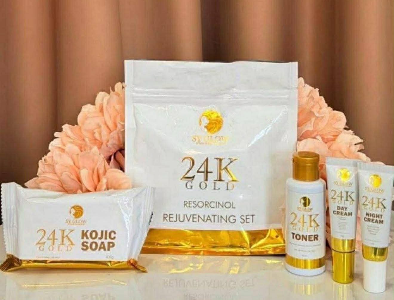 SY GLOW 24K GOLD REJUVENATING SET 🫶 *Fine lines *Black heads *Pimple marks *White heads *Pimples *Dry skin And any face problem RS 250 #syglowskincare #fbreels2025ツ