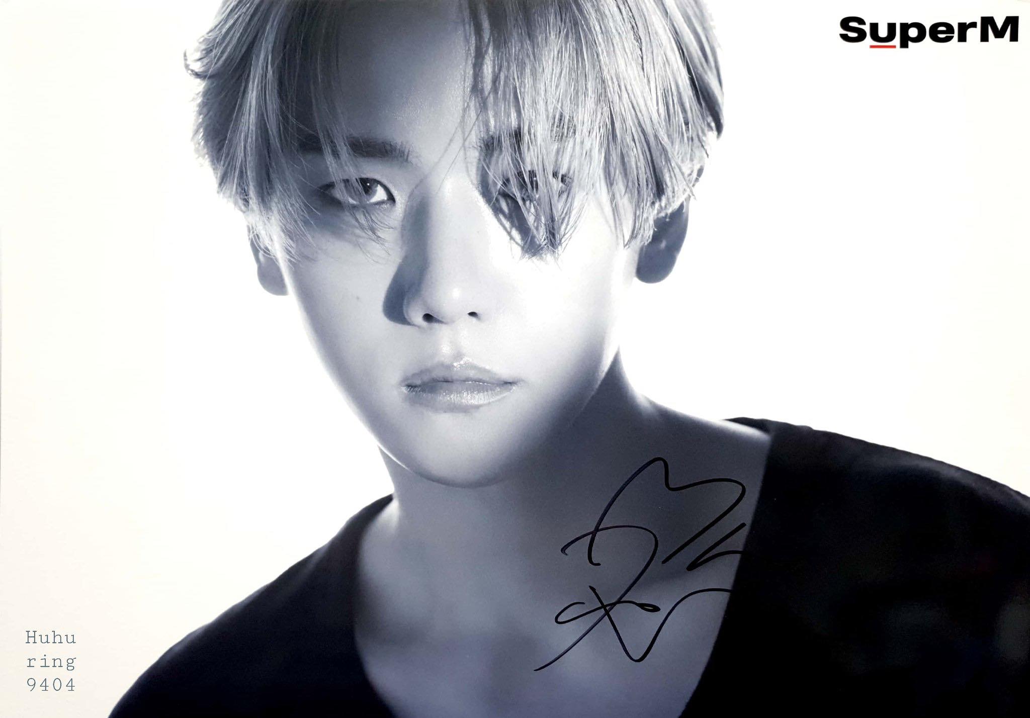 边伯贤#BAEKHYUN SuperM 伯贤签名海报扫图2P SuperM BAEKHYUN SIGNED 