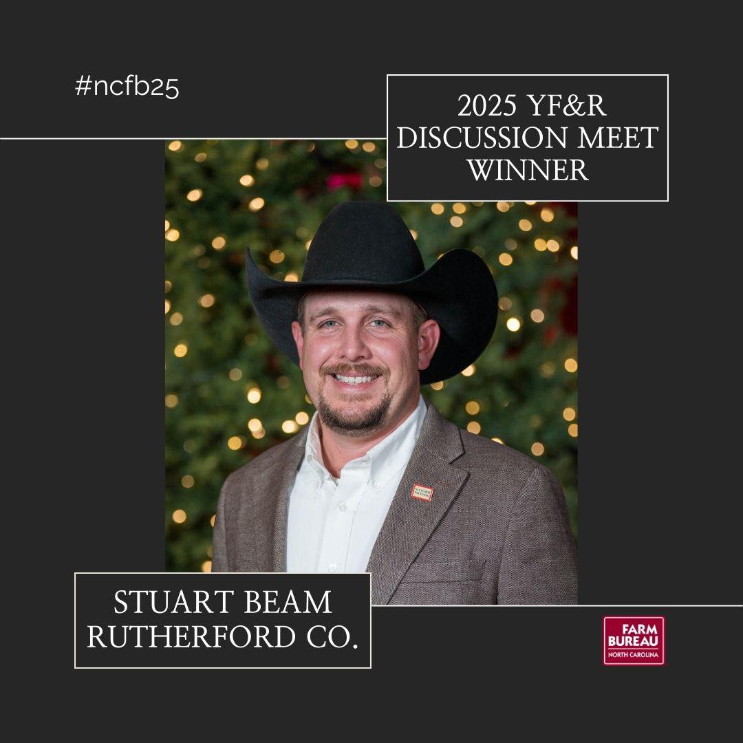 N.C. - And the winner of the #NCFB25 YF&R Discussion Meet is… Stuart ...