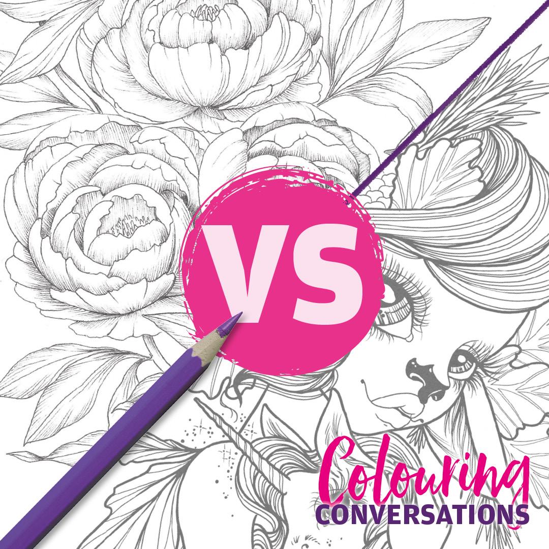 Colouring - Colouring Conversations 🖍️ Colouring flowers vs colouring ...