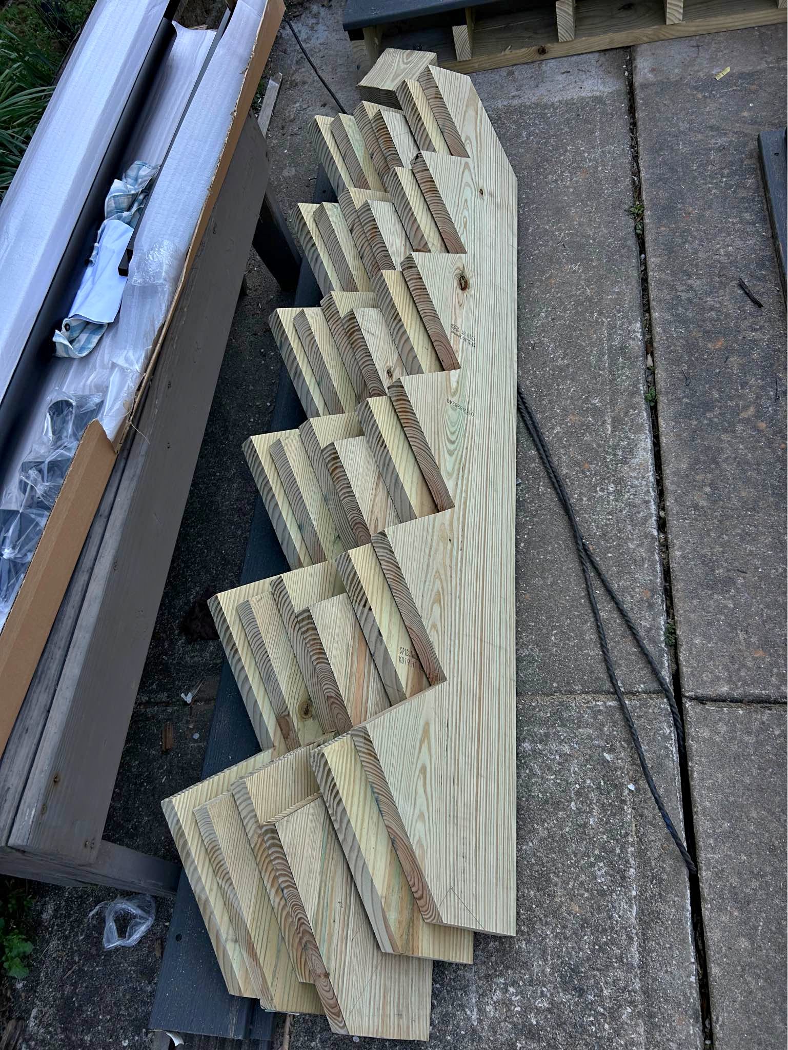 Pressure-treated stair stringer - Ladders & Scaffolding - Sugar Hill ...