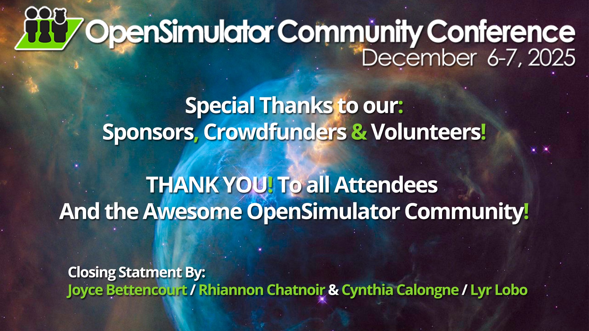 Opensimulator Community Conference
