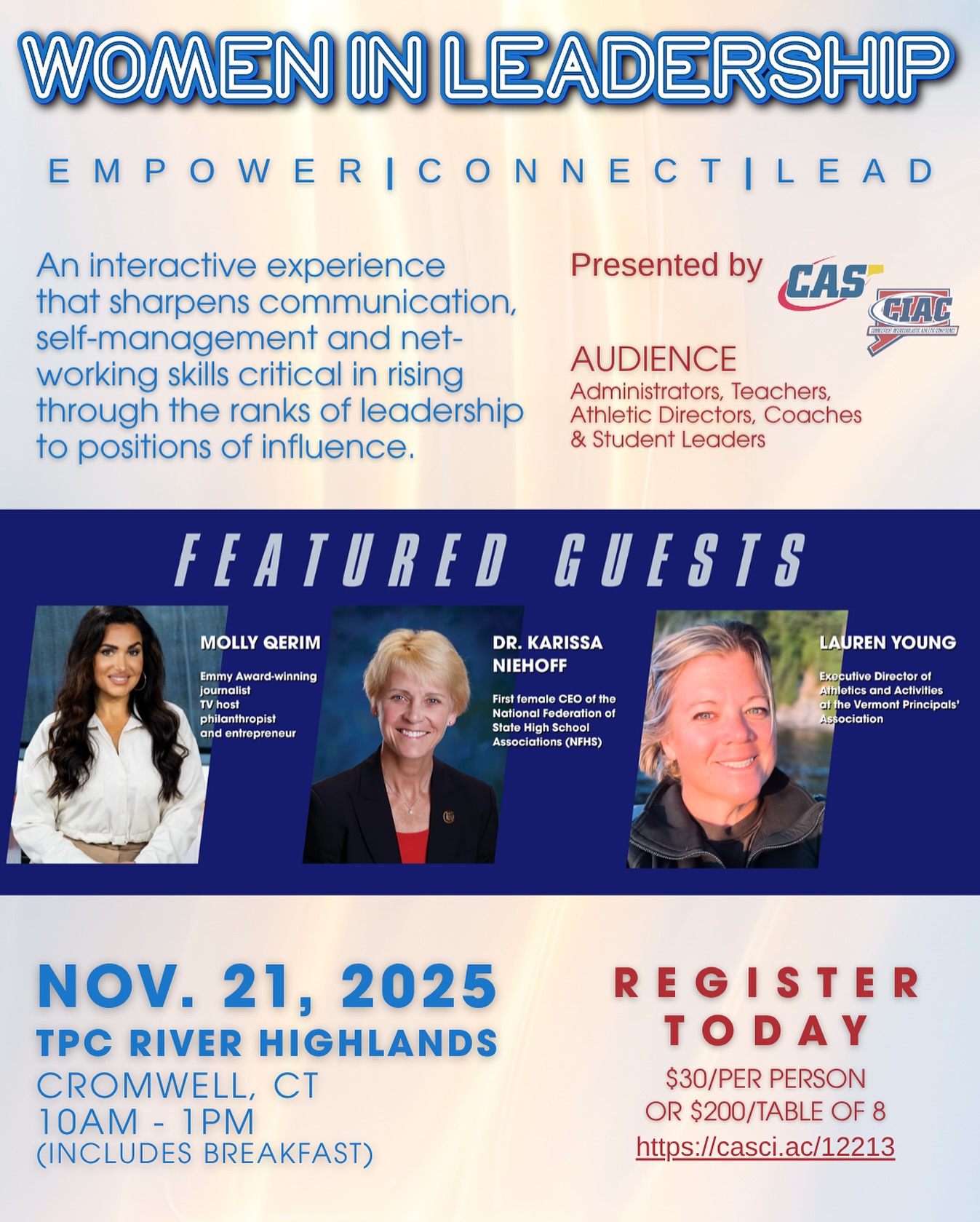 Connecticut - On November 21, CAS-CIAC proudly presents Women in ...