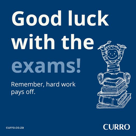 Curro - The Matric Class of 2025 began their exam season backed by ...