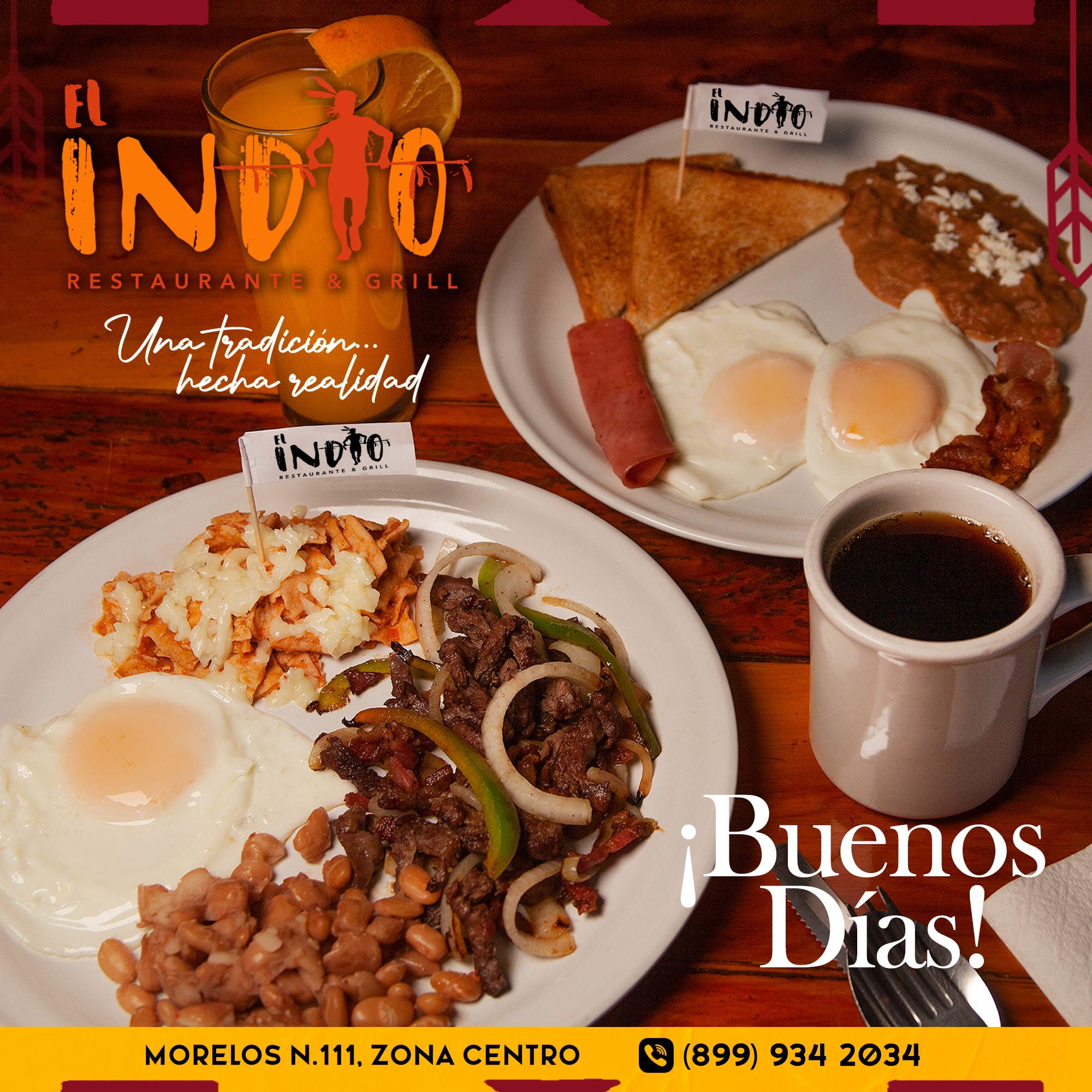 El INDIO Home Río Bravo, Tamaulipas Menu, Prices