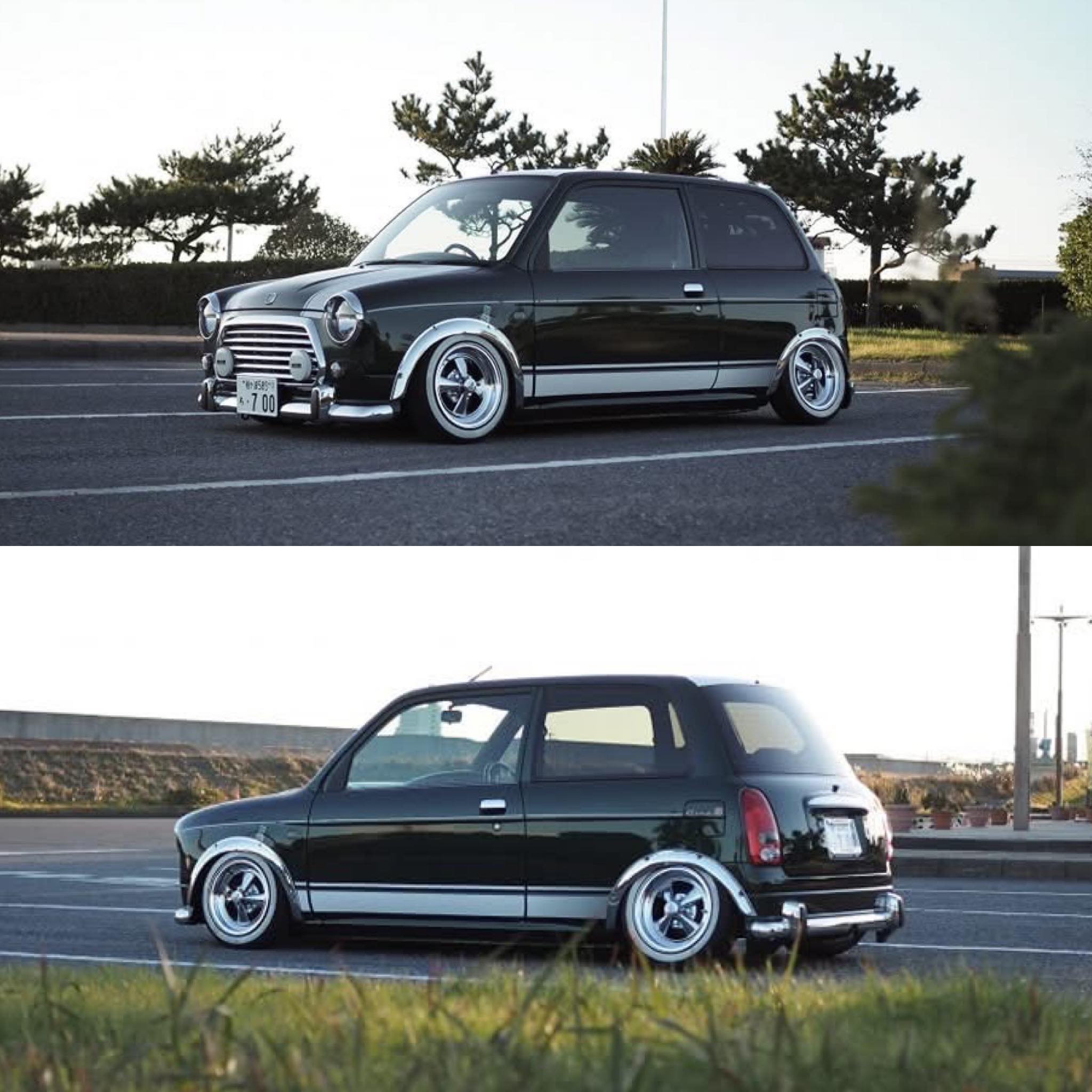Daihatsu Mira Gino stance style #p3nguin_addict #nihon #KeiCar