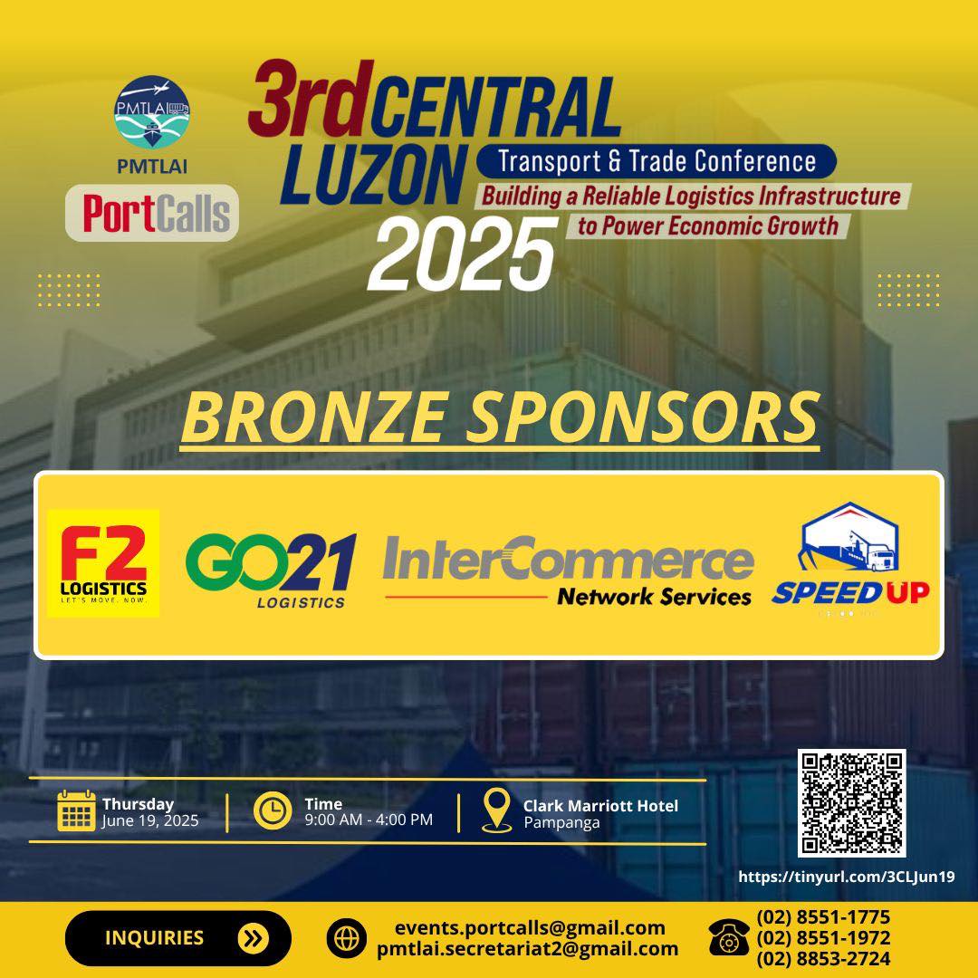 PortCalls - We are grateful to F2 Logistics Philippines Inc., GO21 Inc ...