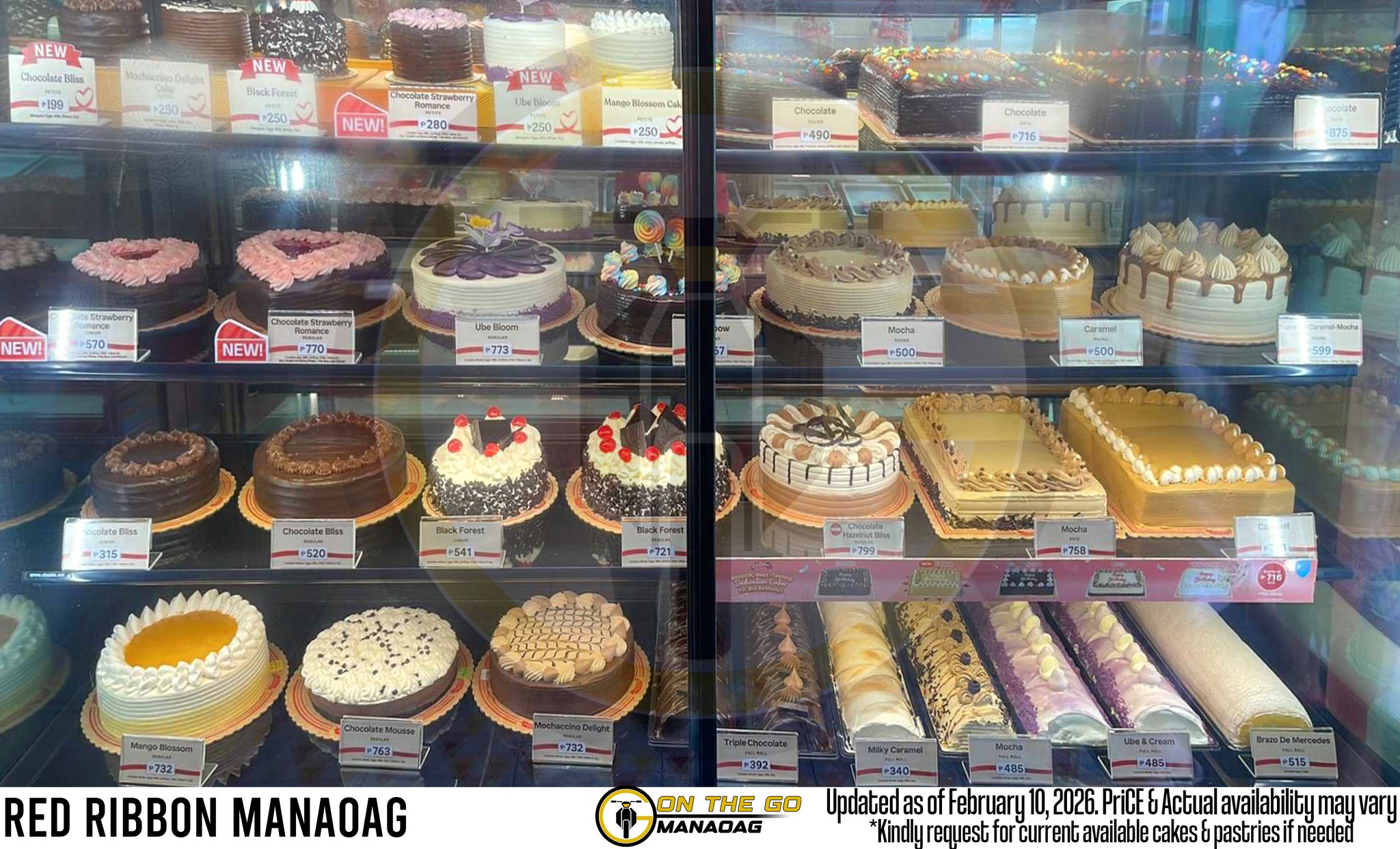 RED RIBBON MENU Updated prices as of... - On The Go Manaoag | Facebook