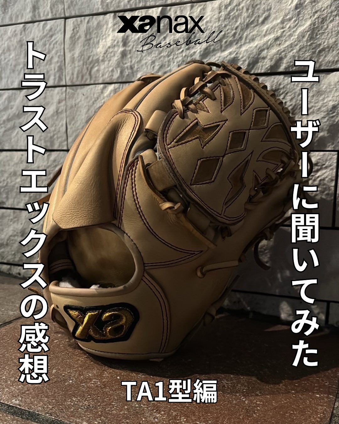 硬式トラストエックスシリーズの縦型投手グラブ 【TA1型】 阪神