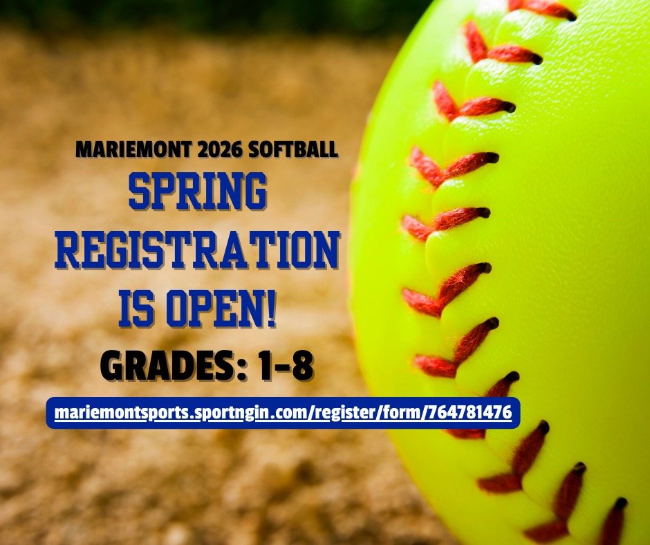 Mariemont - Registration is now open for 2026 Spring Fastpitch Softball ...