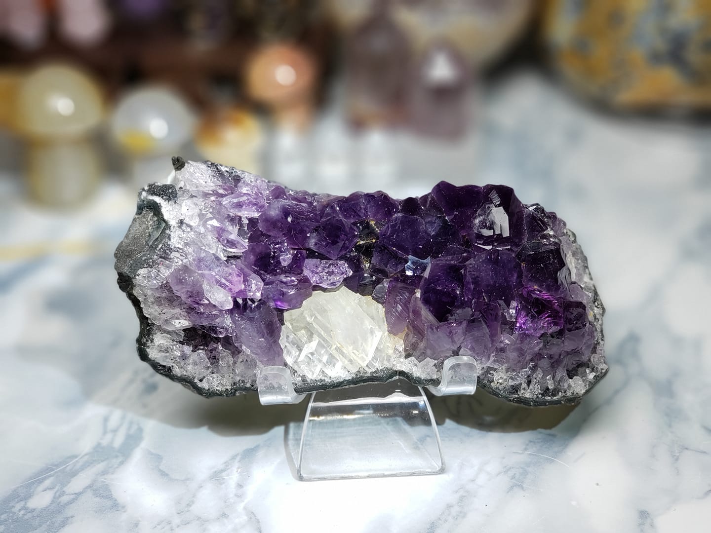 紫晶方解共生，能量超強……👍 #水晶 #Crystal... - 皓石 - So Kool Spar 水晶直播