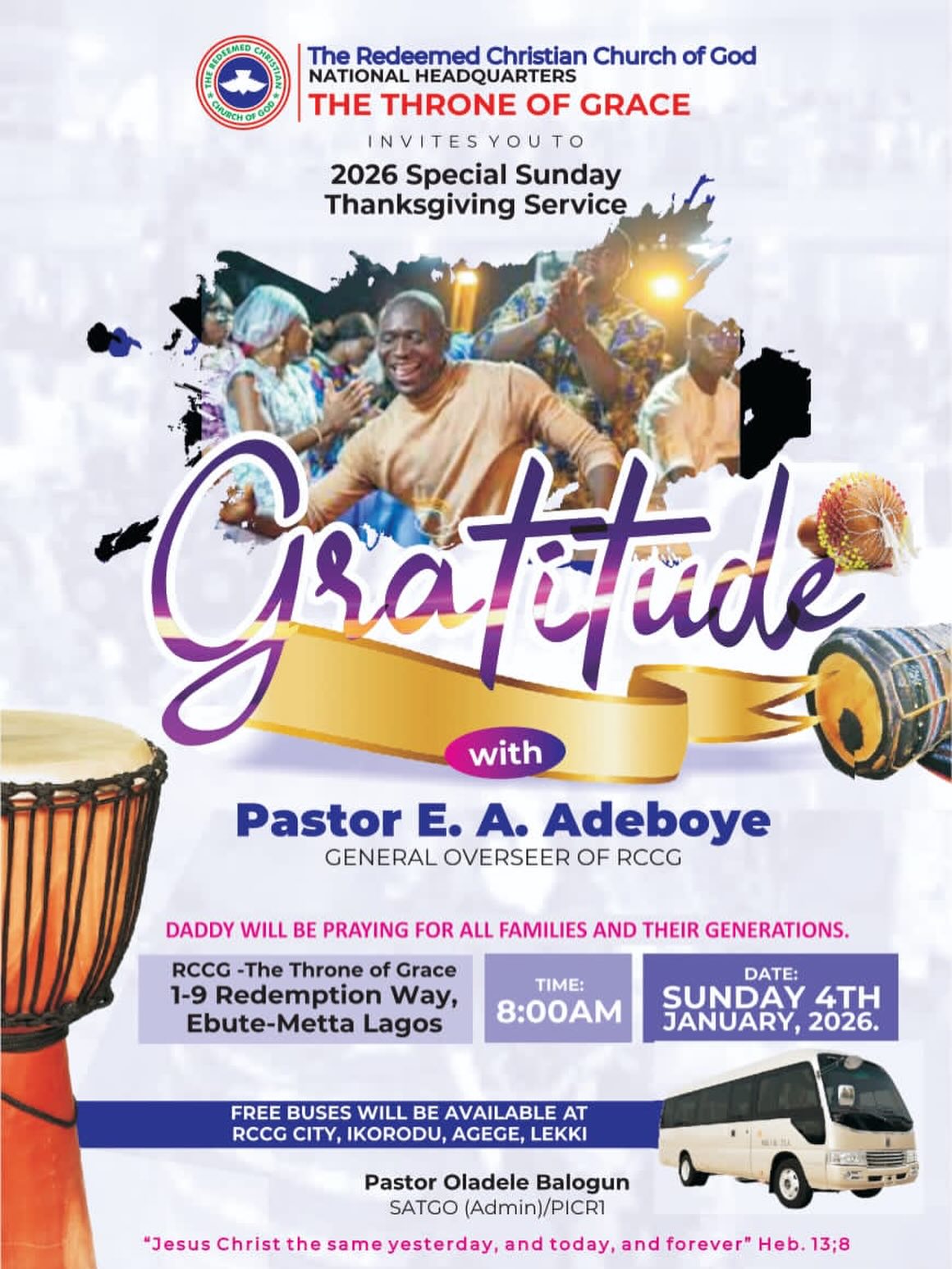 🎉 FIRST SUNDAY OF THE YEAR!!!... - RCCG Greatergrace Assembly | Facebook