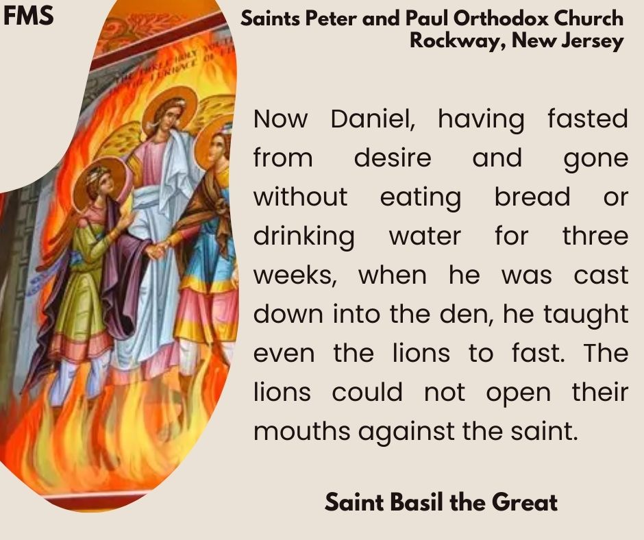 Saints - Father Igor's sermon yesterday on the fasting of Daniel and ...