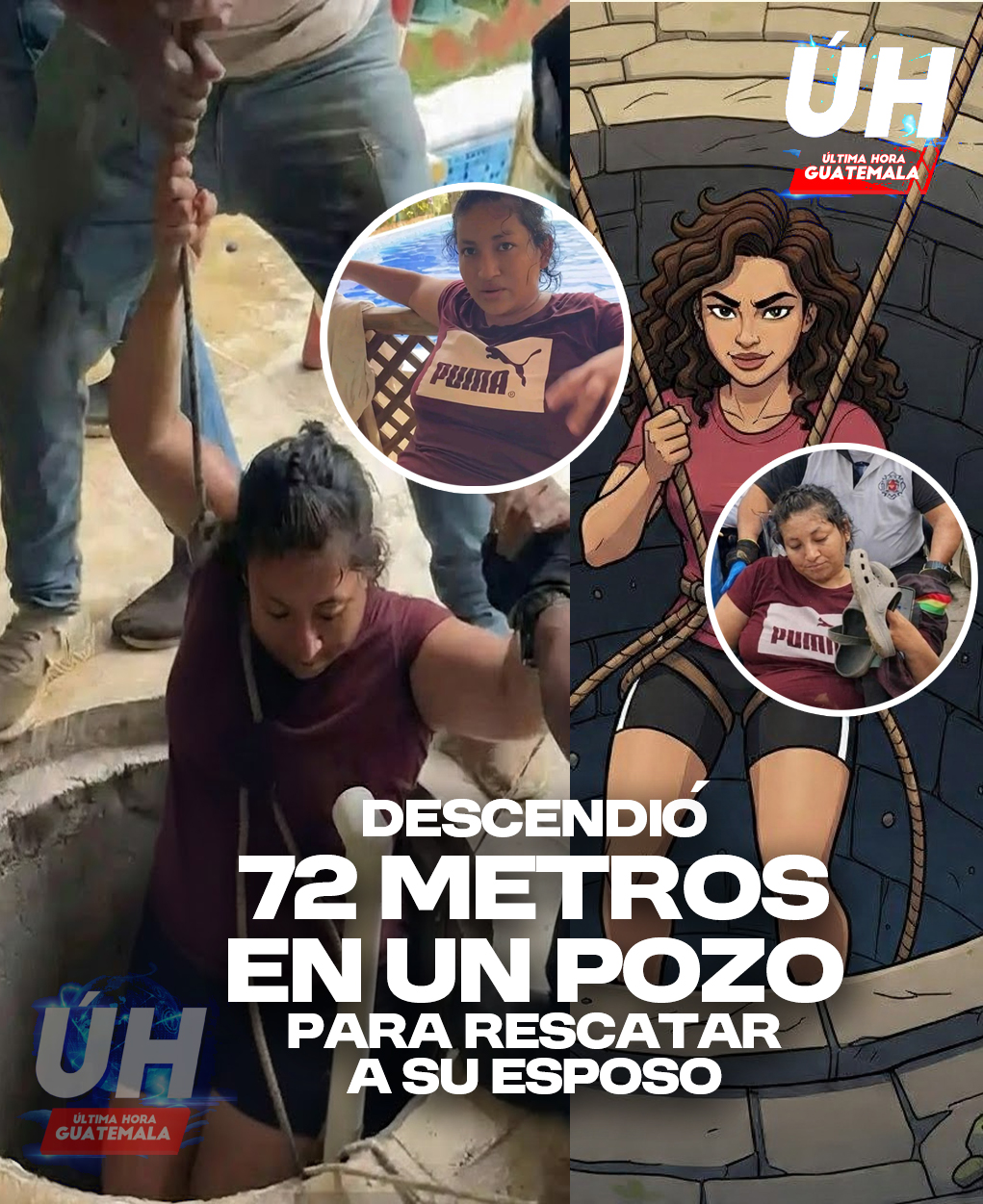 Última - ¡MUJER CON VALOR! DECIDIÓ DESCENDER 72 METROS EN UN POZO PARA ...