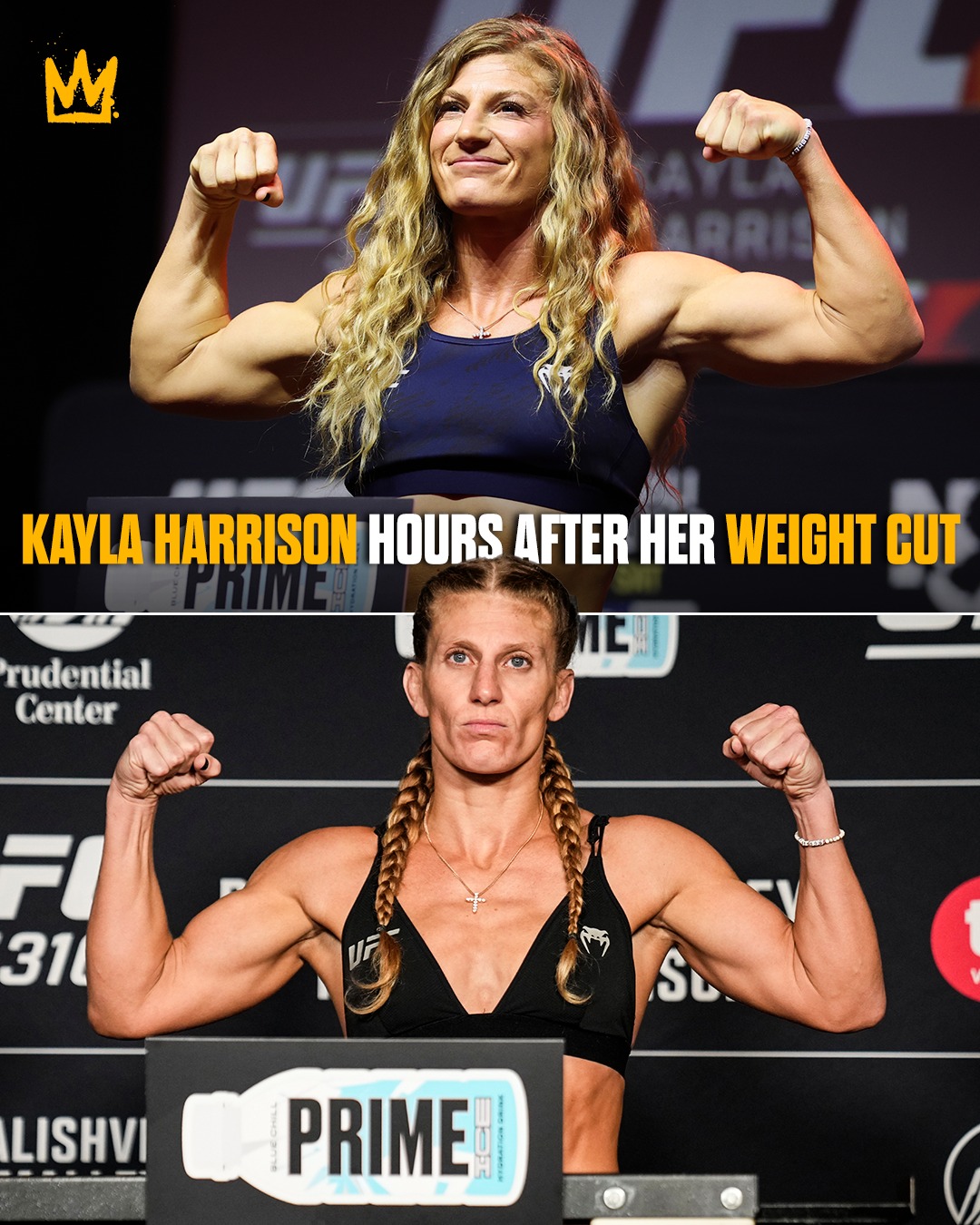 Yahoo Sports - Kayla Harrison packs back on the muscle 💪🤯... | Facebook