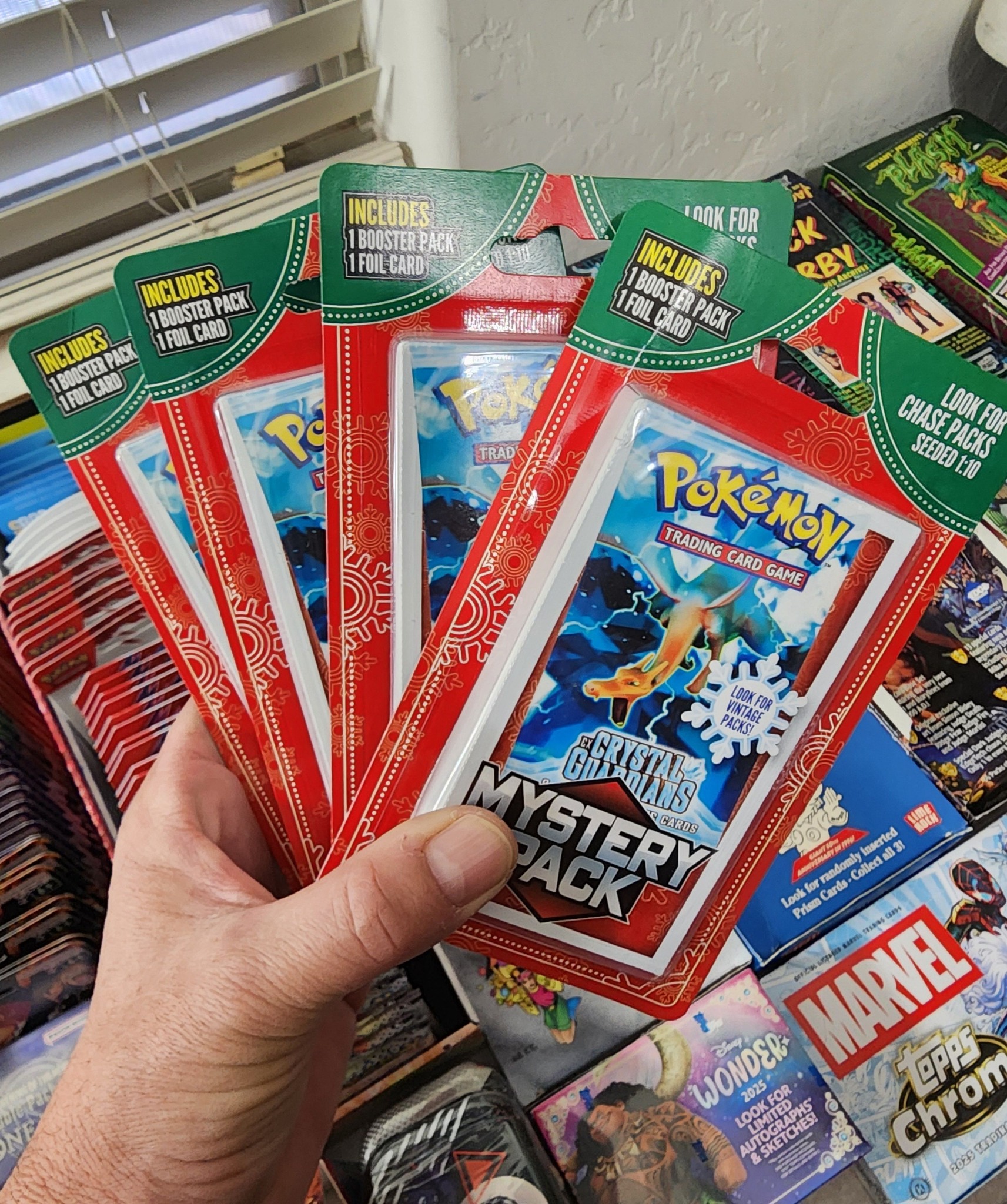 are mj holding pokemon cards real - 10 Card Mystery - Blister Pack Each pack contains 25 cards featuring Pokemon characters in standard size Just so y'all know MJ