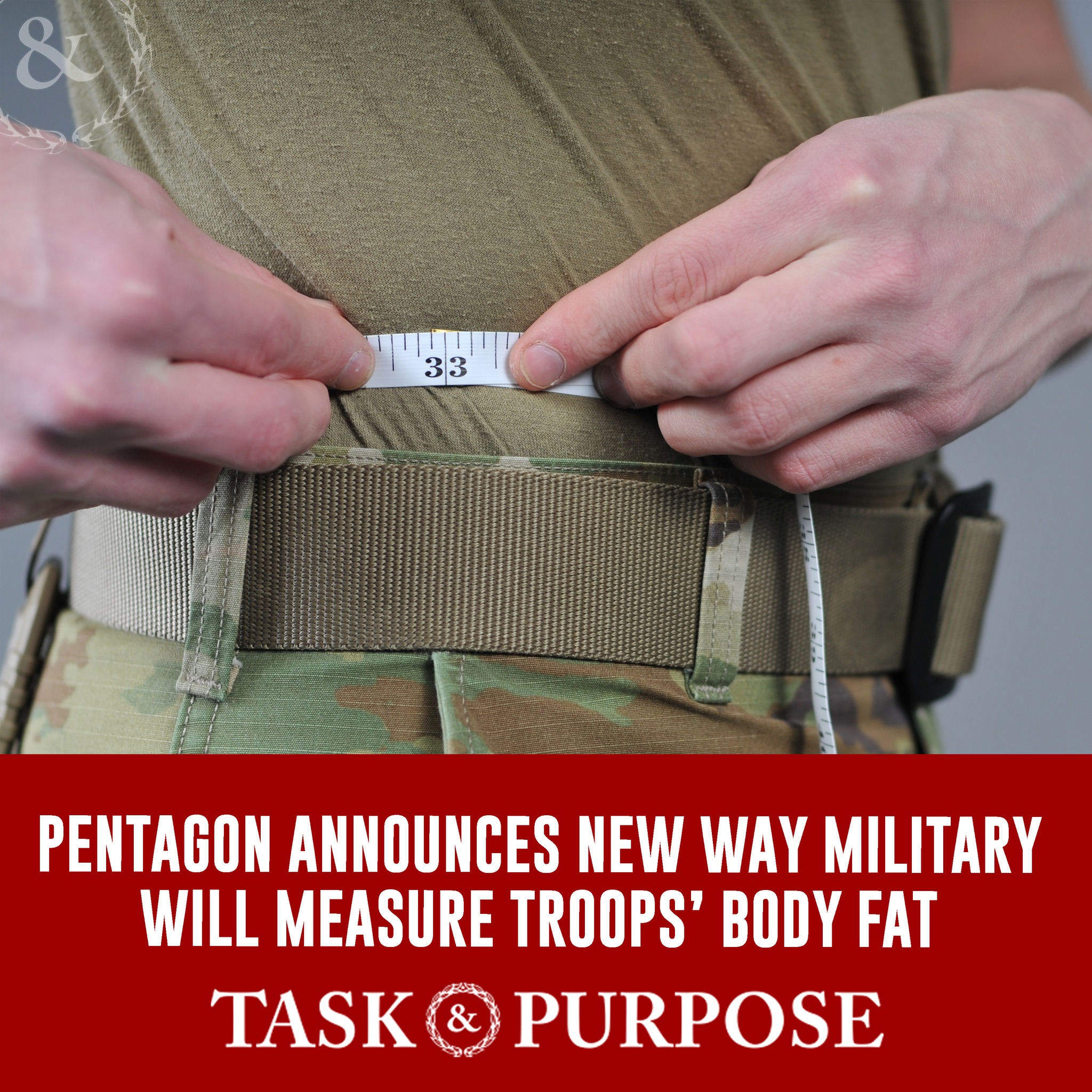 Task - The Pentagon is officially ditching height and weight tables in