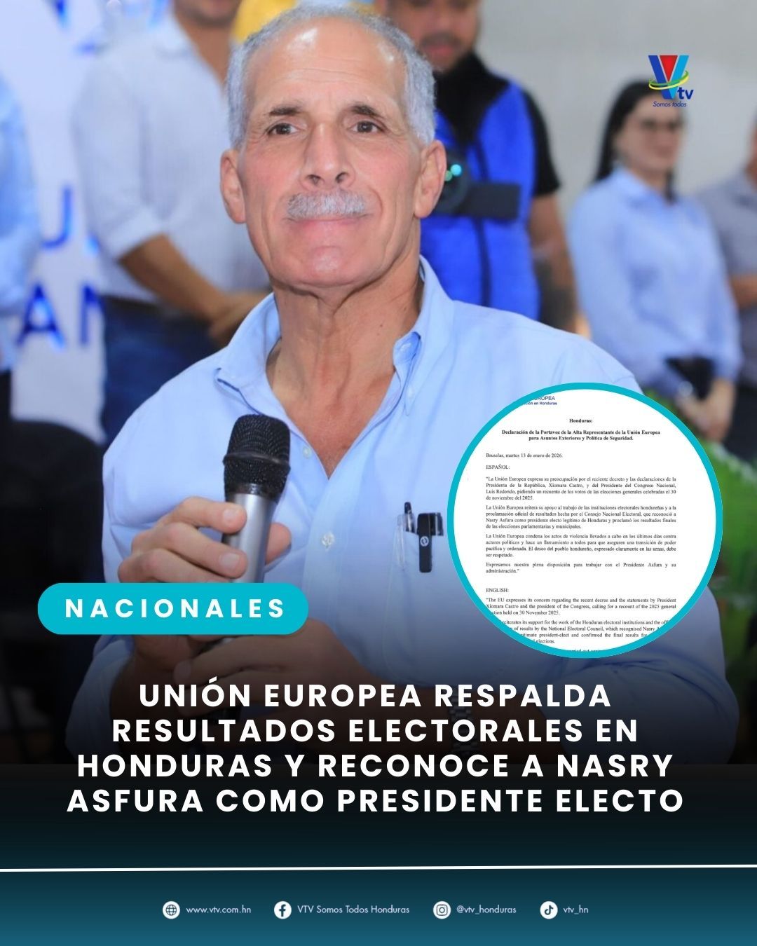 VTV - #VTVNacionales 🔵🔴| La Unión Europea reiteró su respaldo al ...